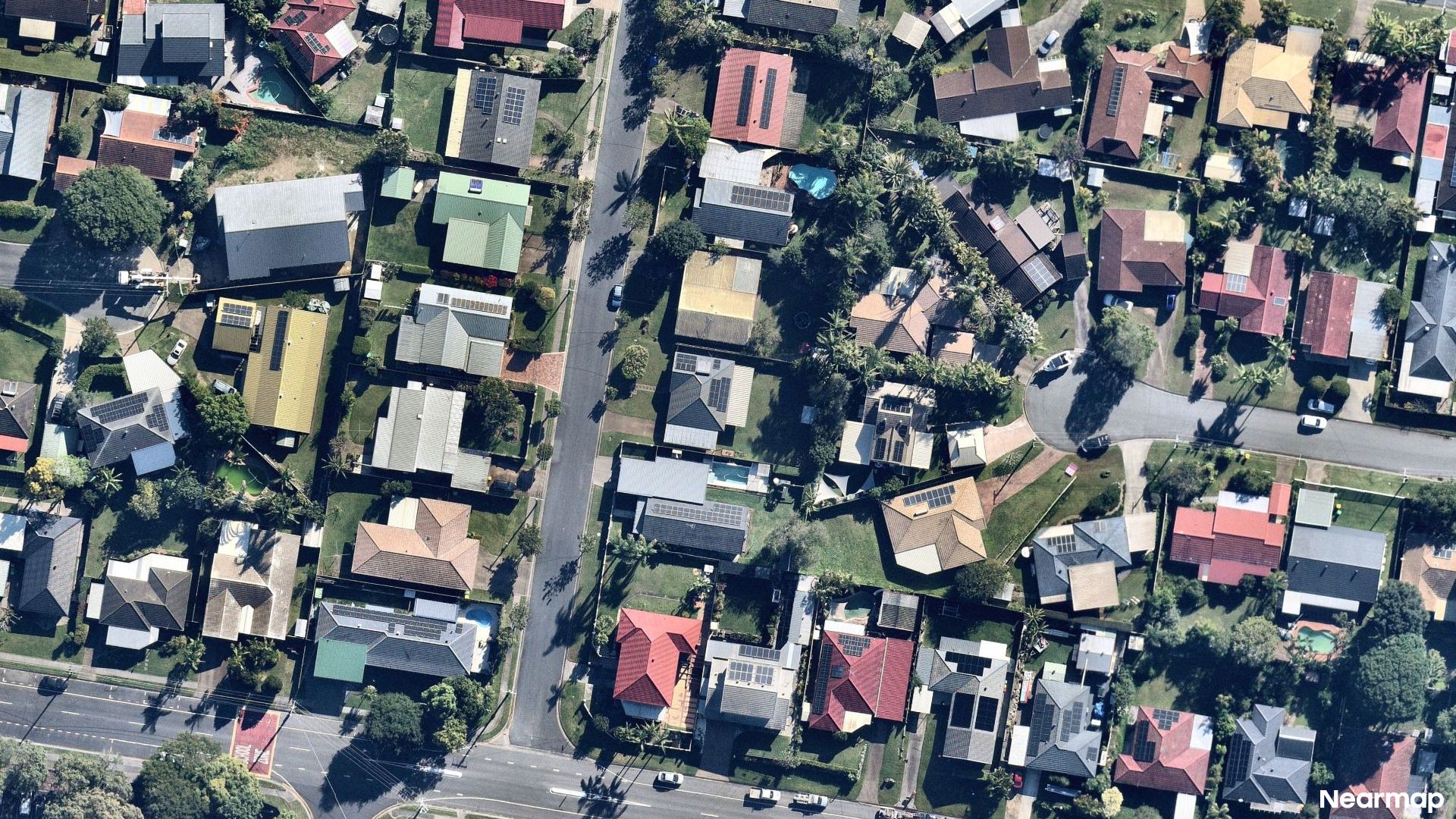 Vertical aerial view
