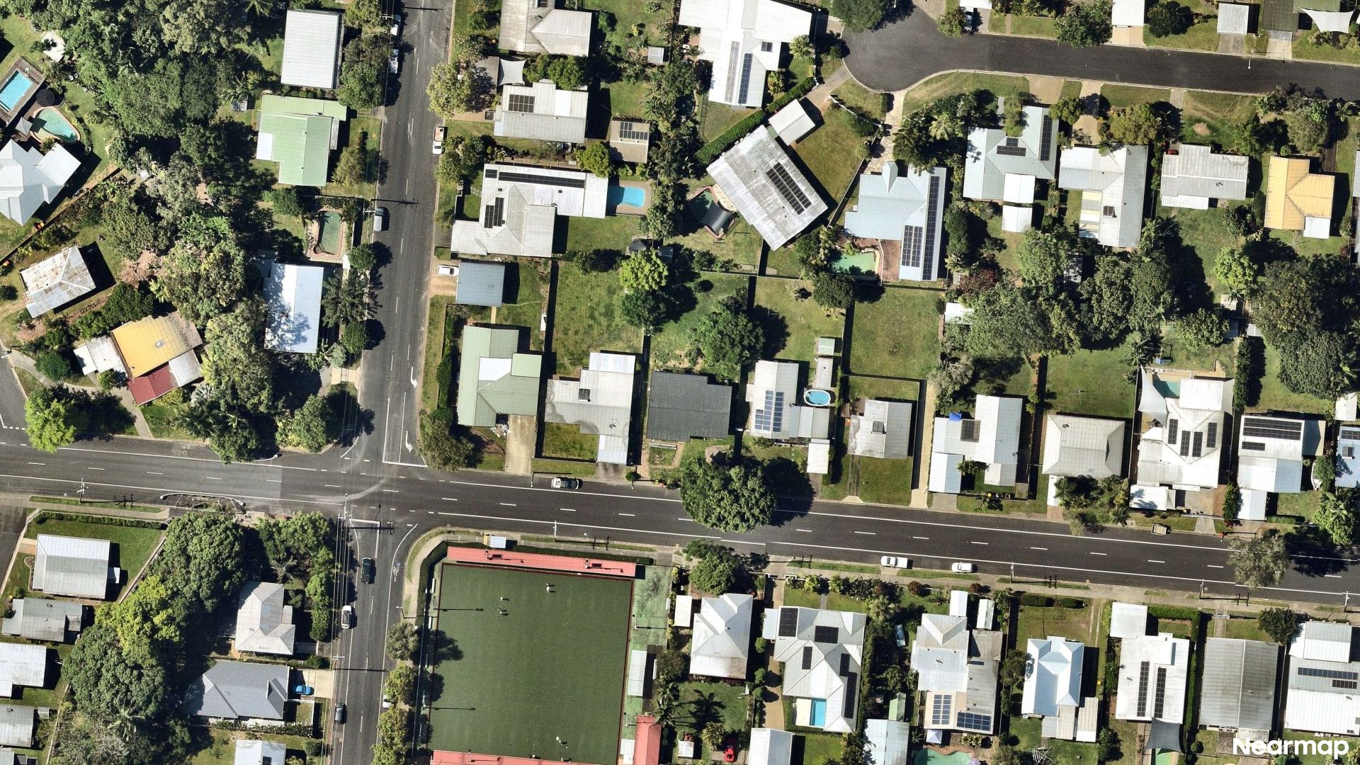 Vertical aerial view