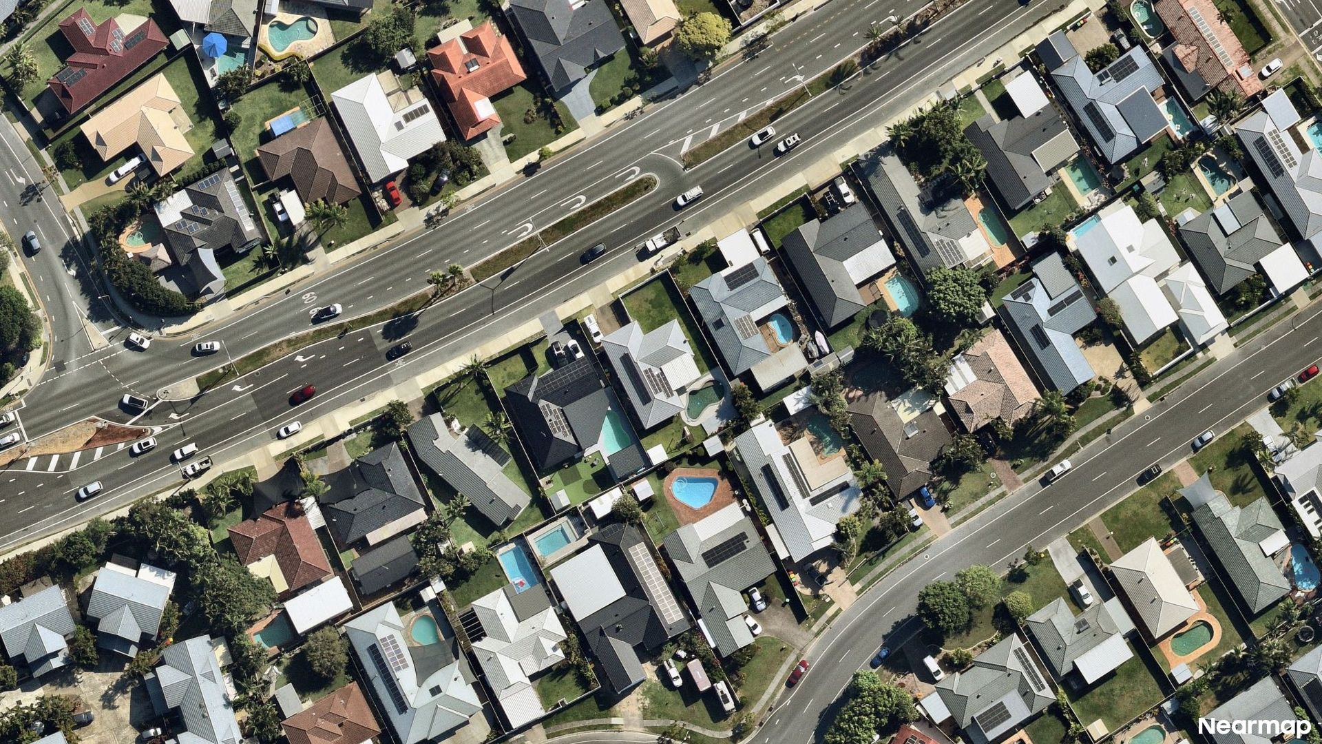 Vertical aerial view
