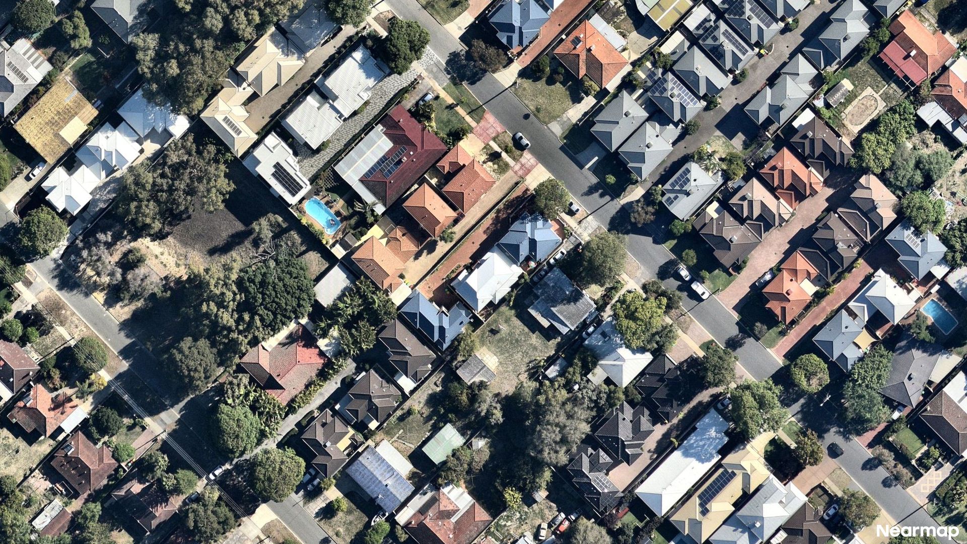 Vertical aerial view