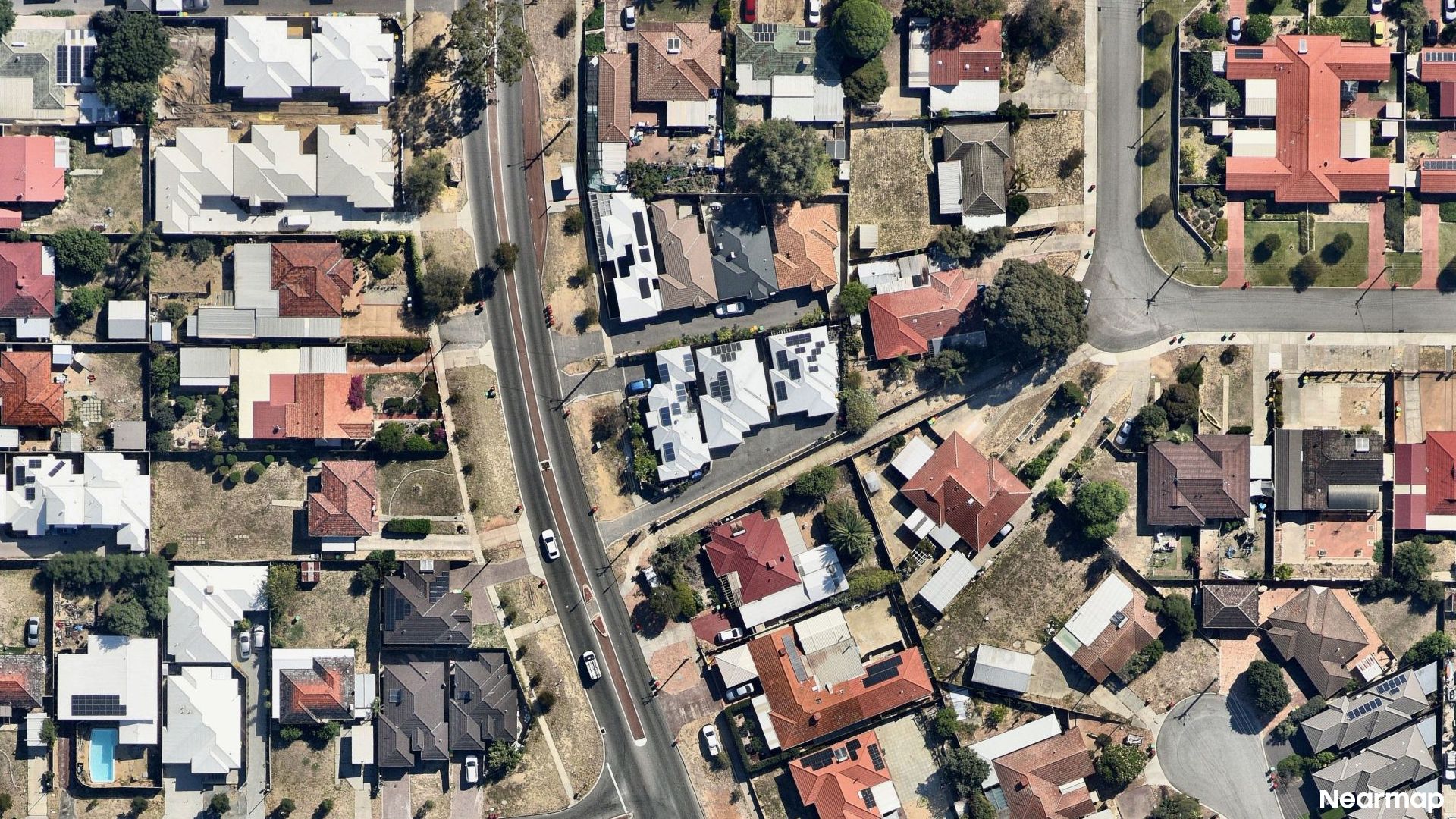 Vertical aerial view