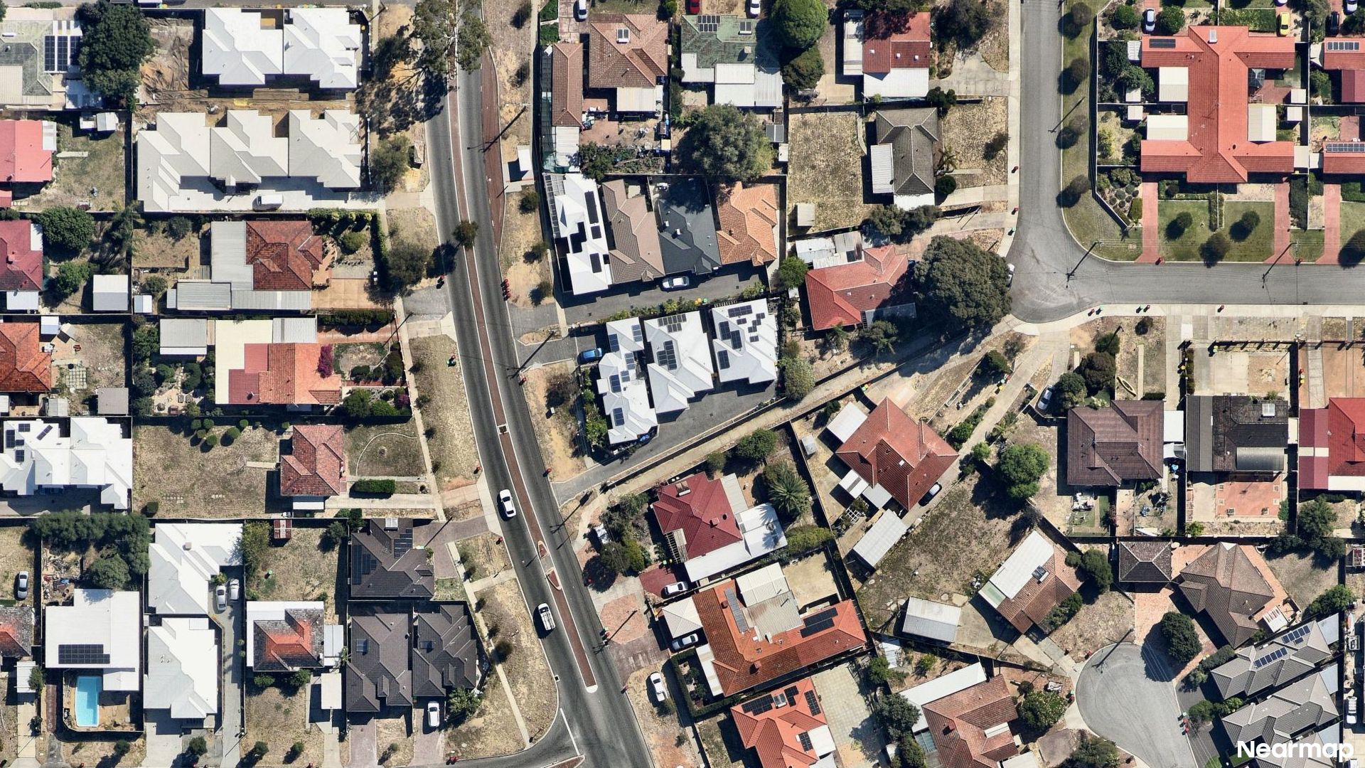 Vertical aerial view
