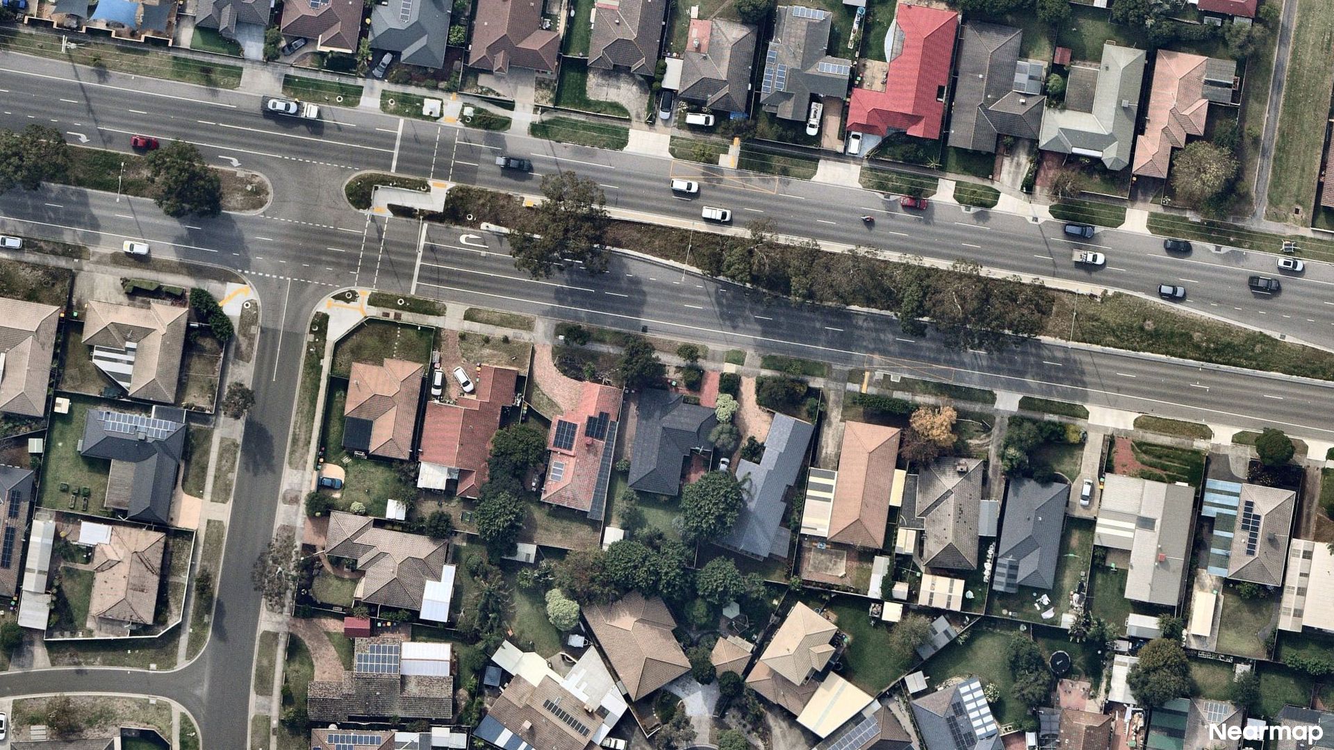 Vertical aerial view