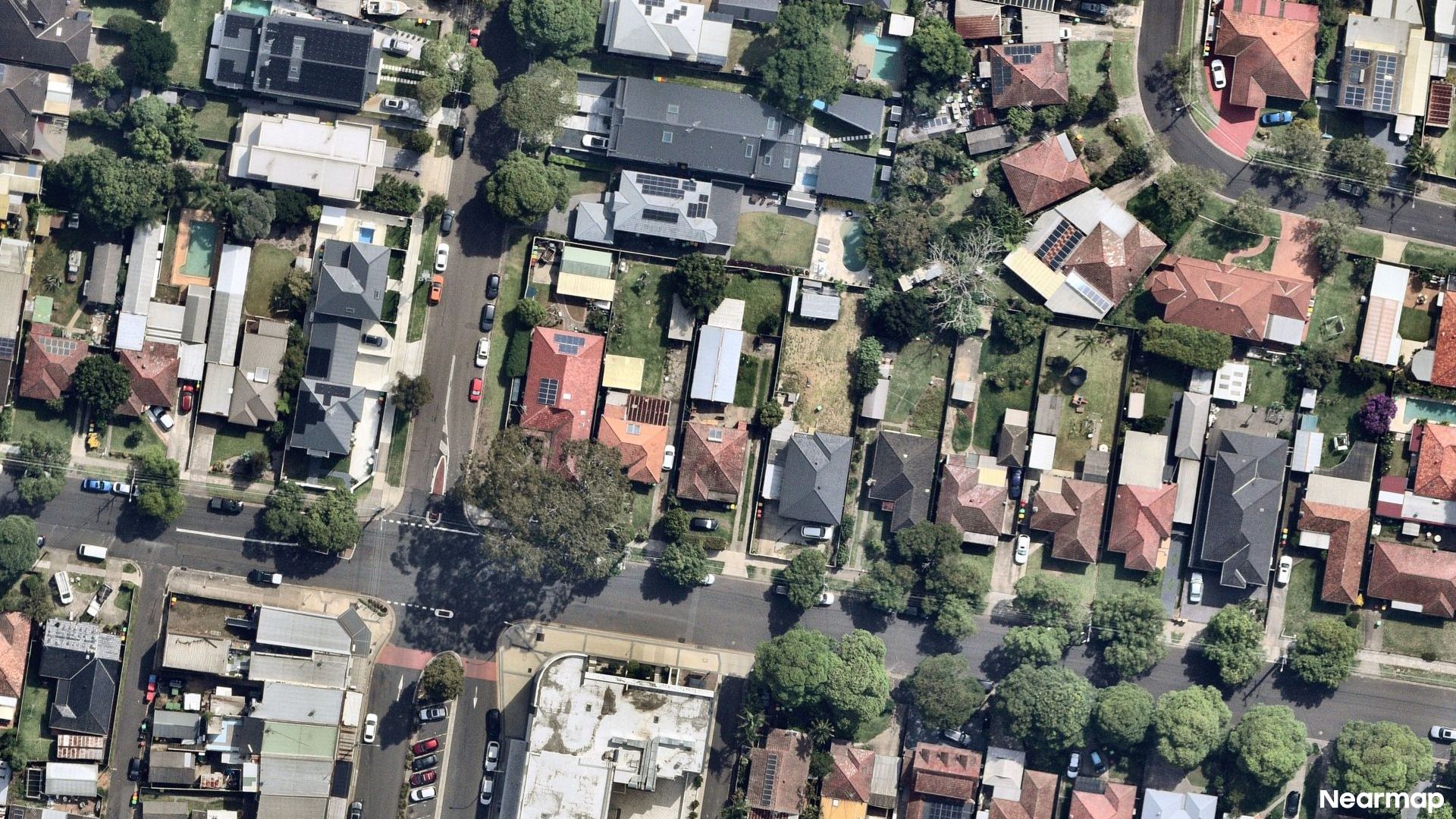 Vertical aerial view