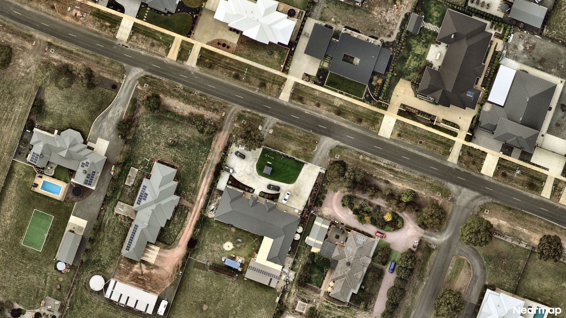 Vertical aerial view