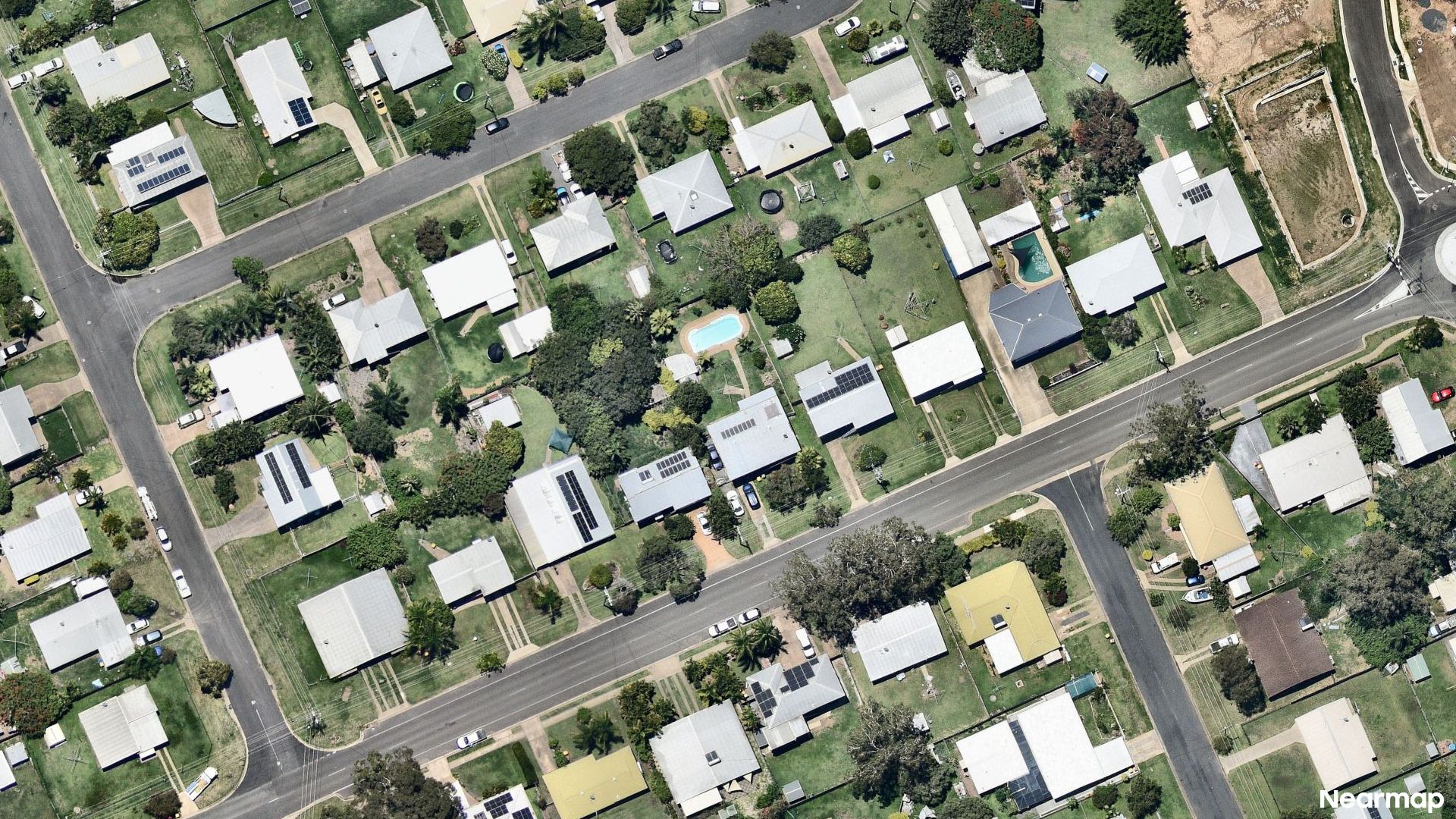 Vertical aerial view