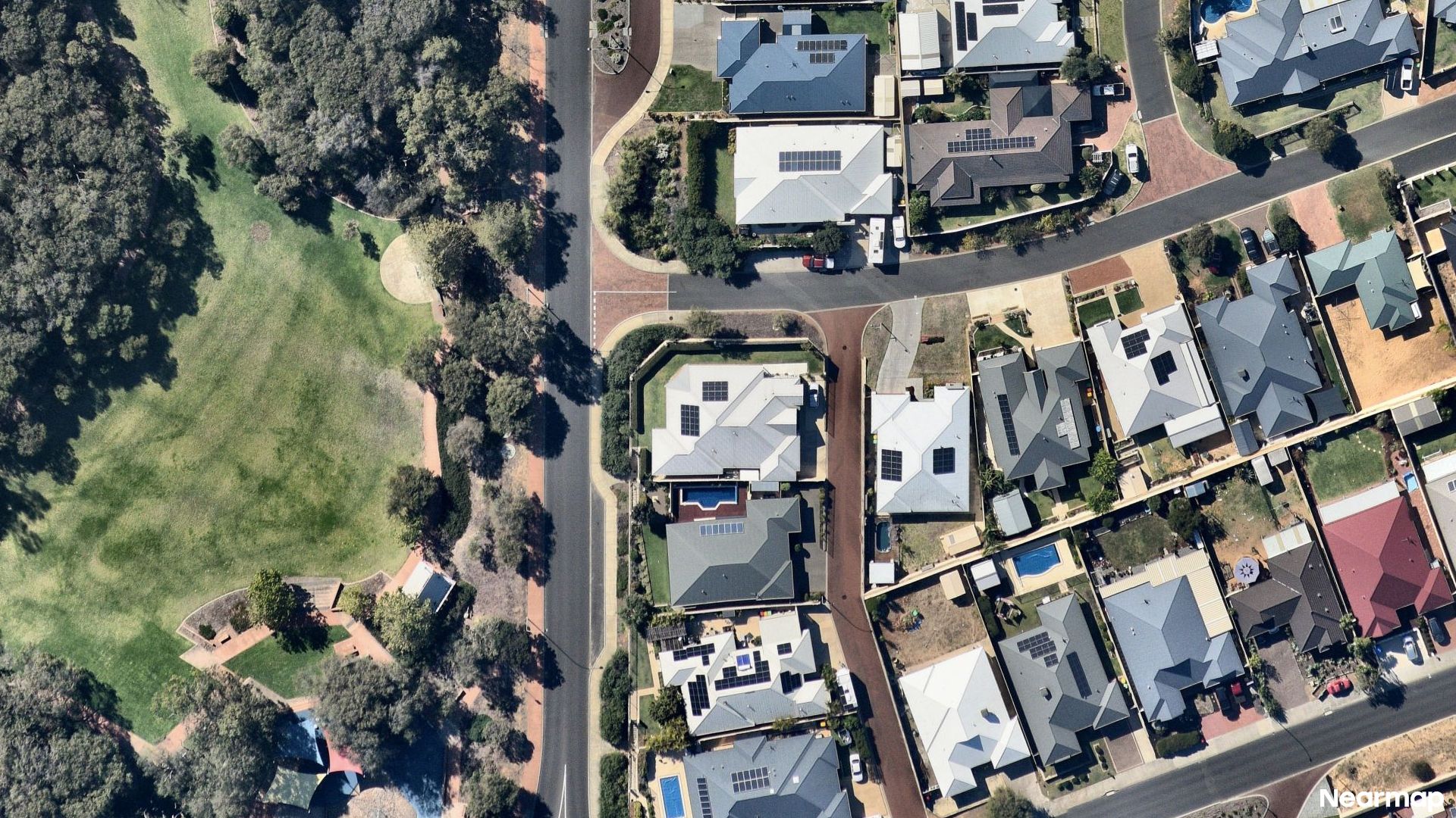 Vertical aerial view