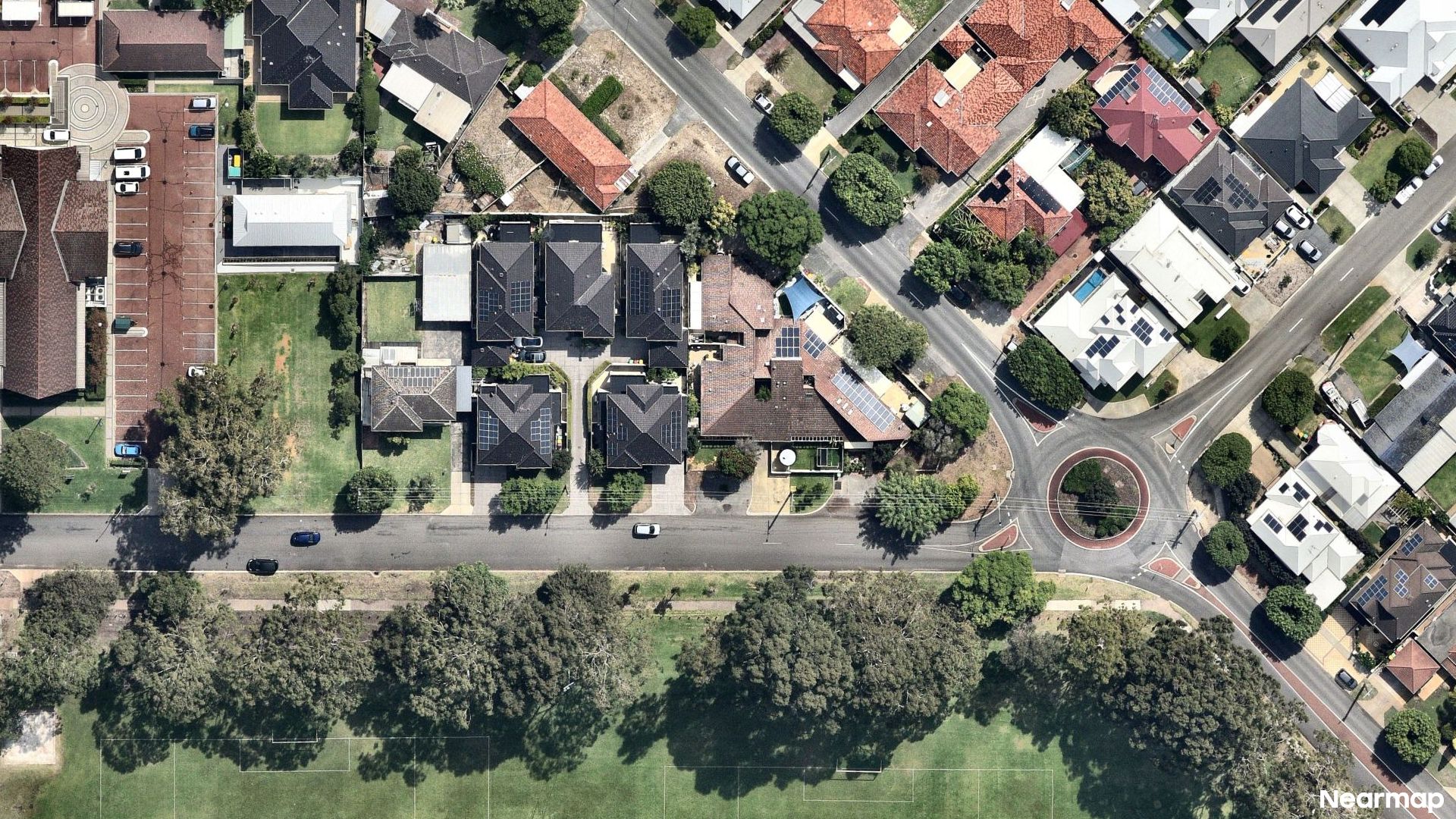 Vertical aerial view