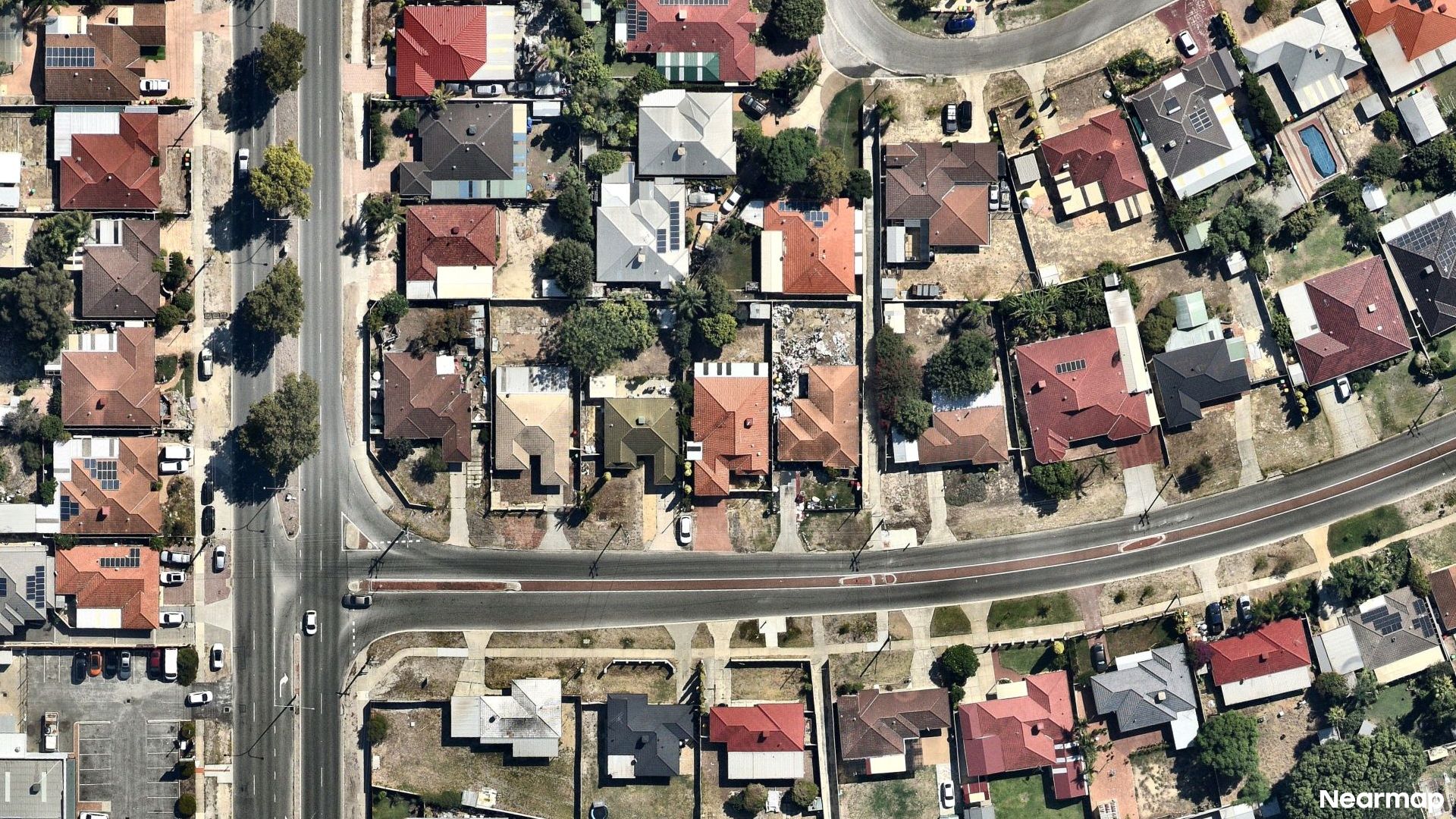Vertical aerial view