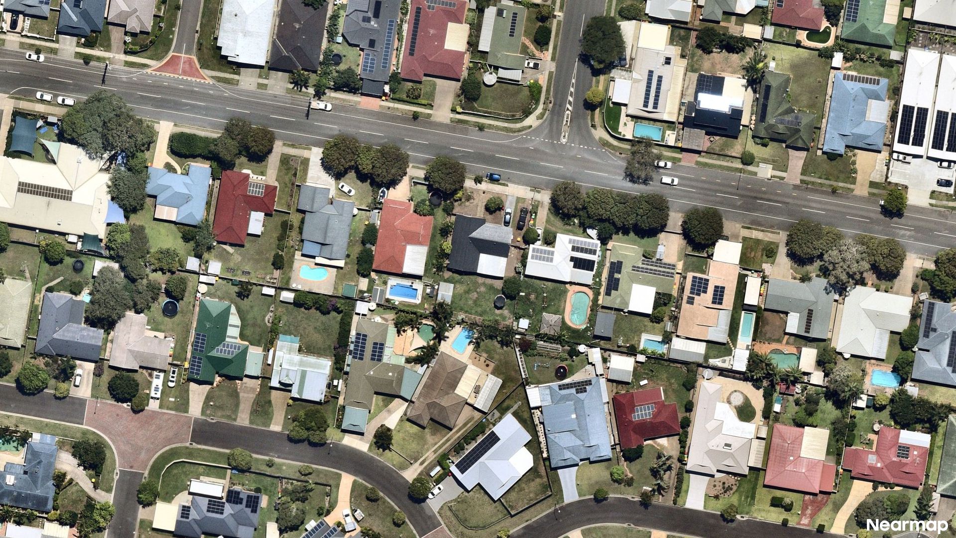 Vertical aerial view