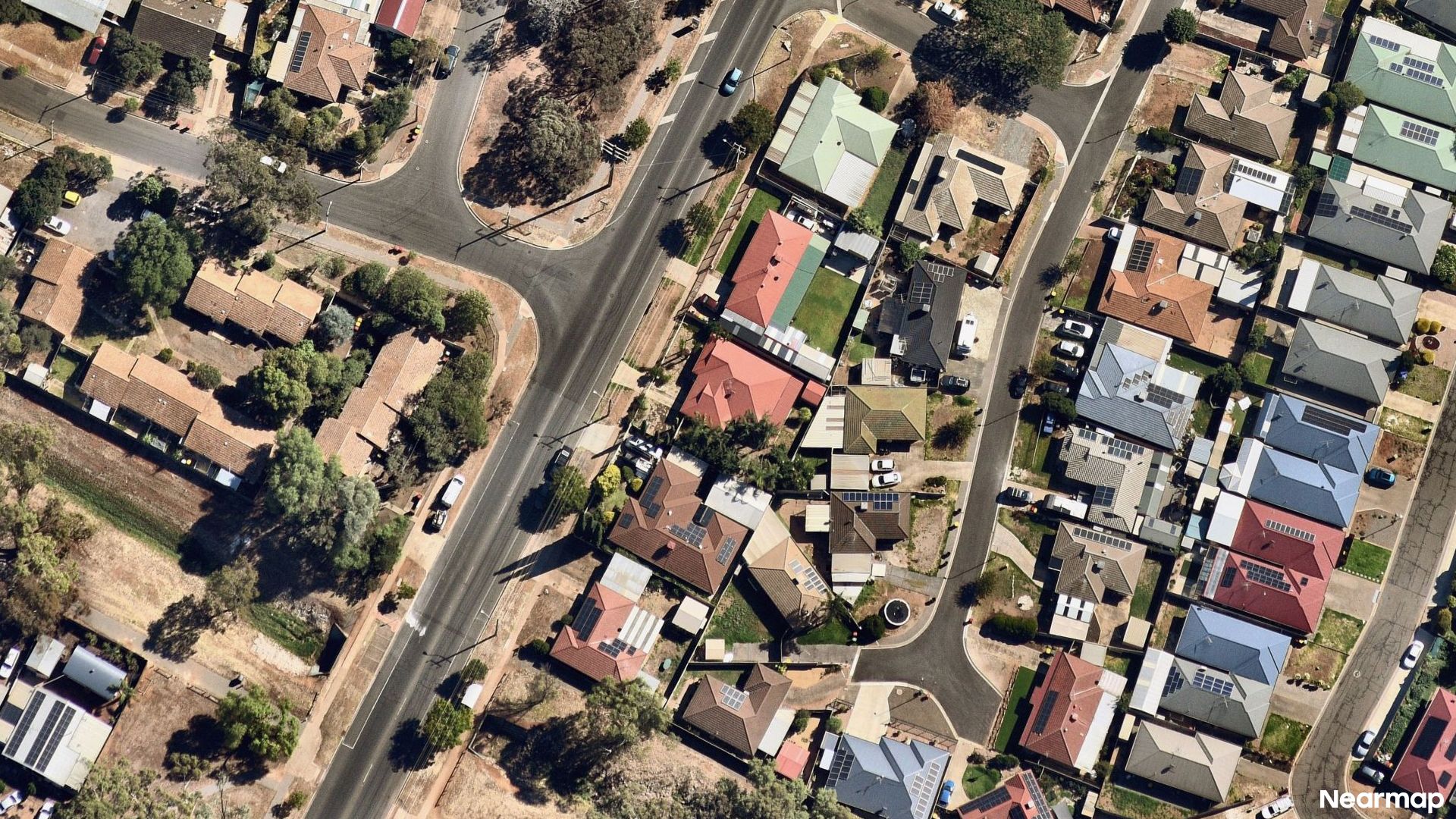 Vertical aerial view
