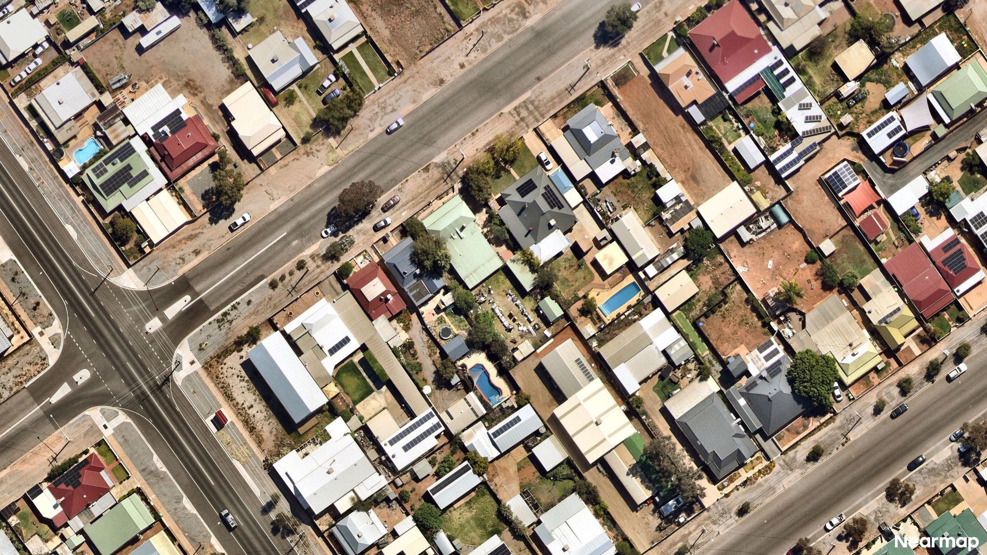 Vertical aerial view