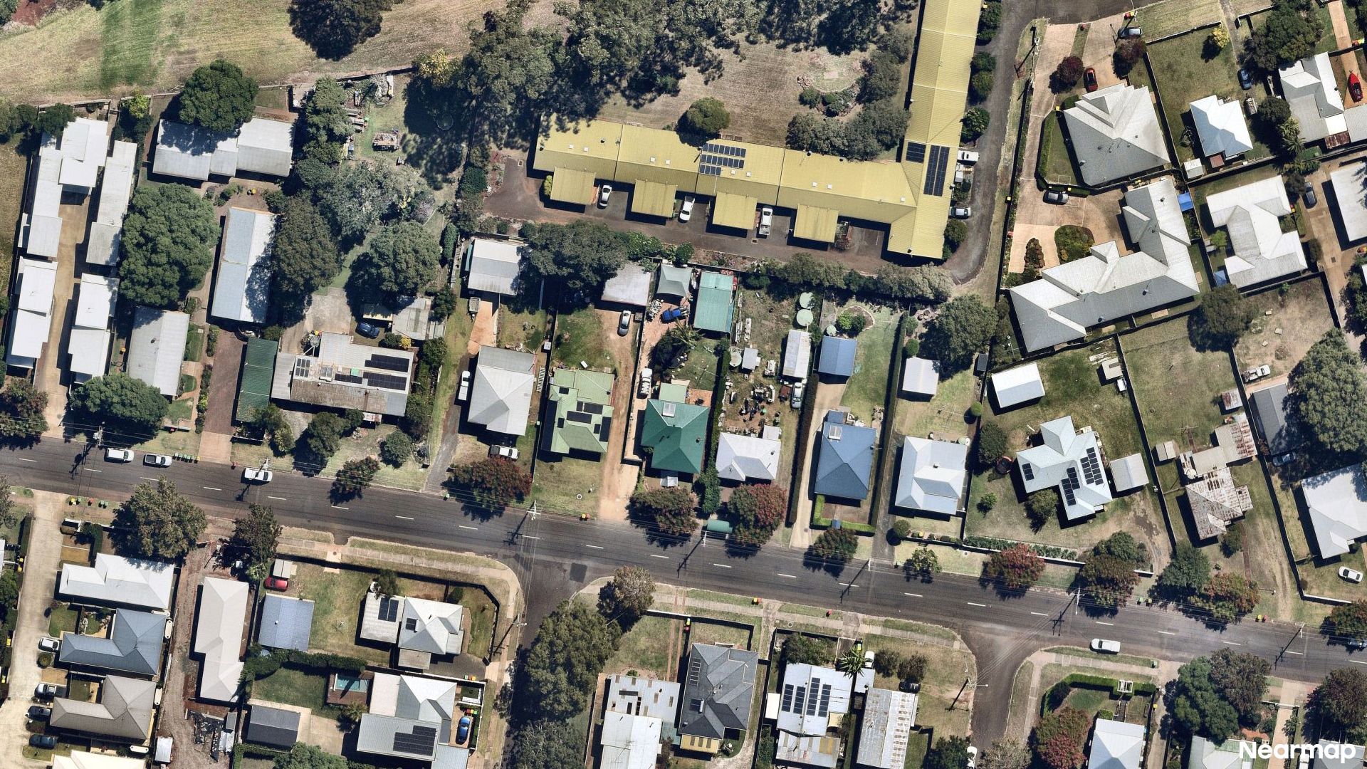 Vertical aerial view