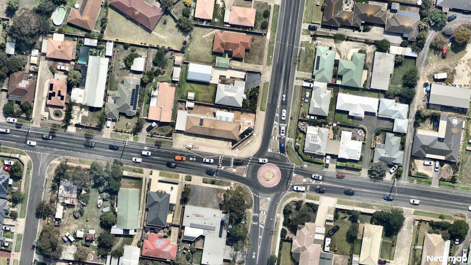 Vertical aerial view