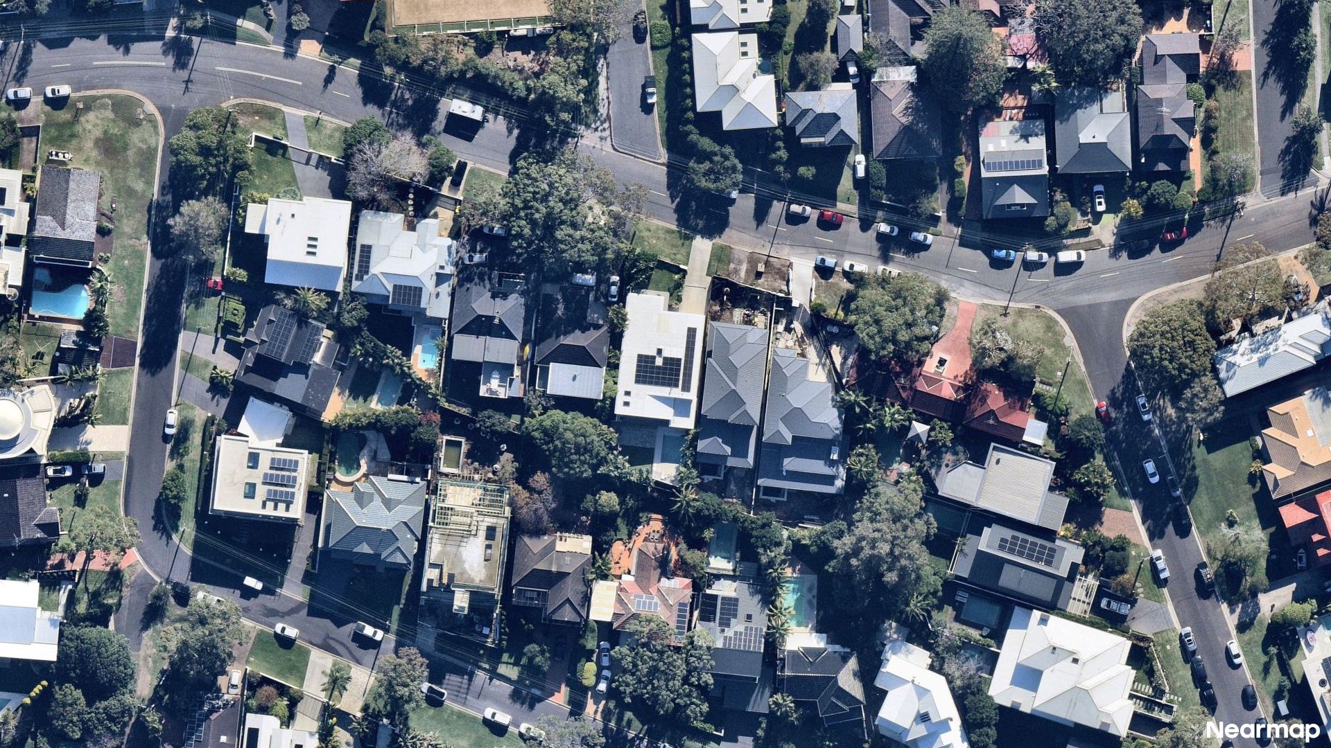 Vertical aerial view