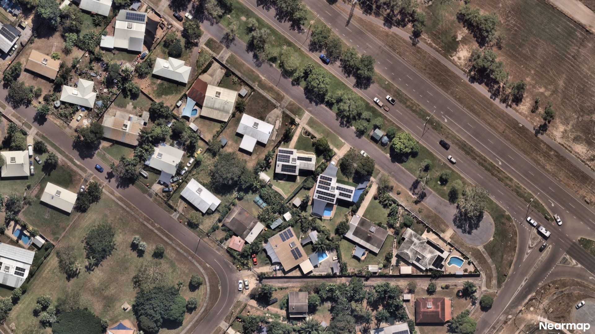 Vertical aerial view