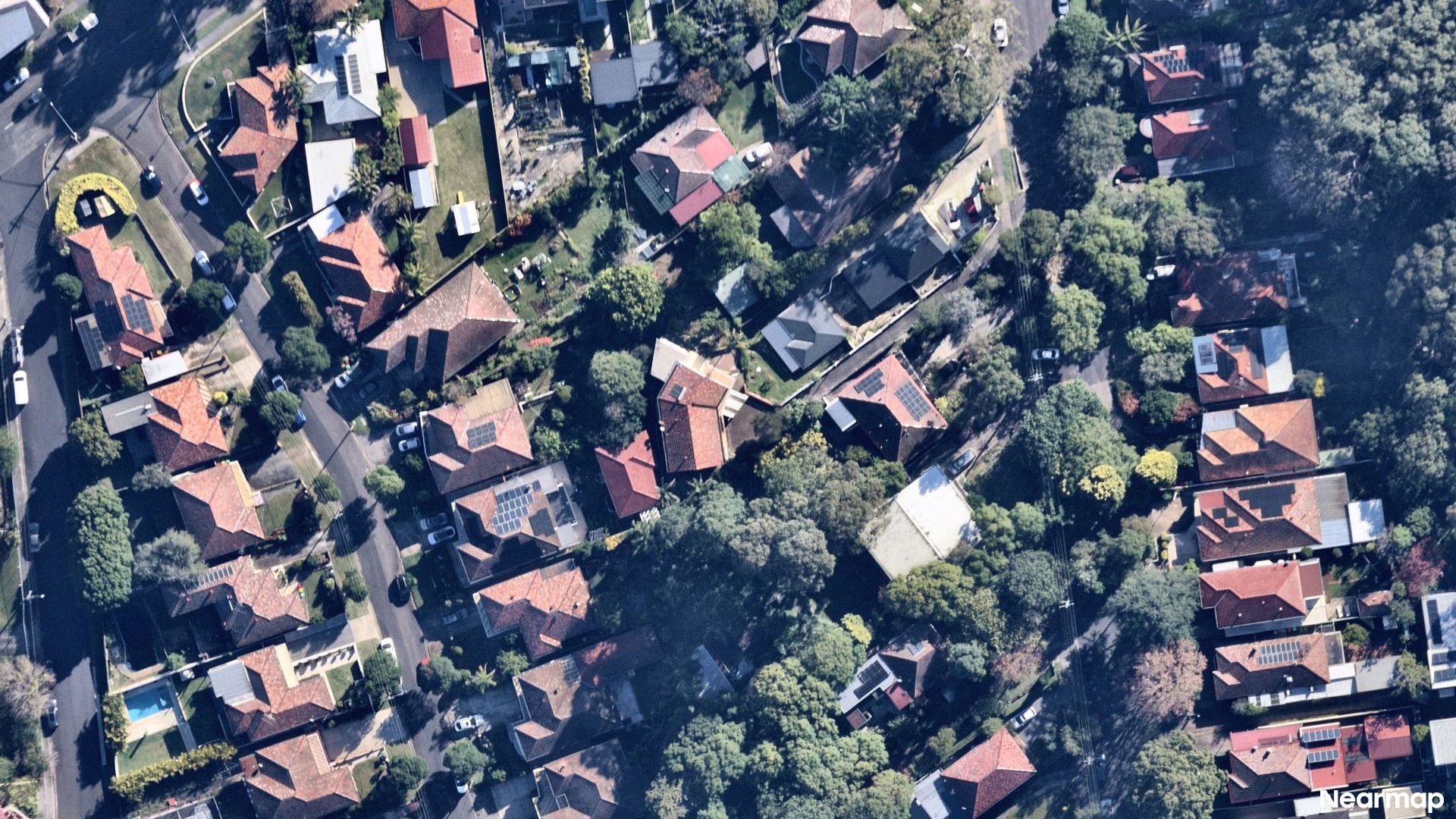 Vertical aerial view