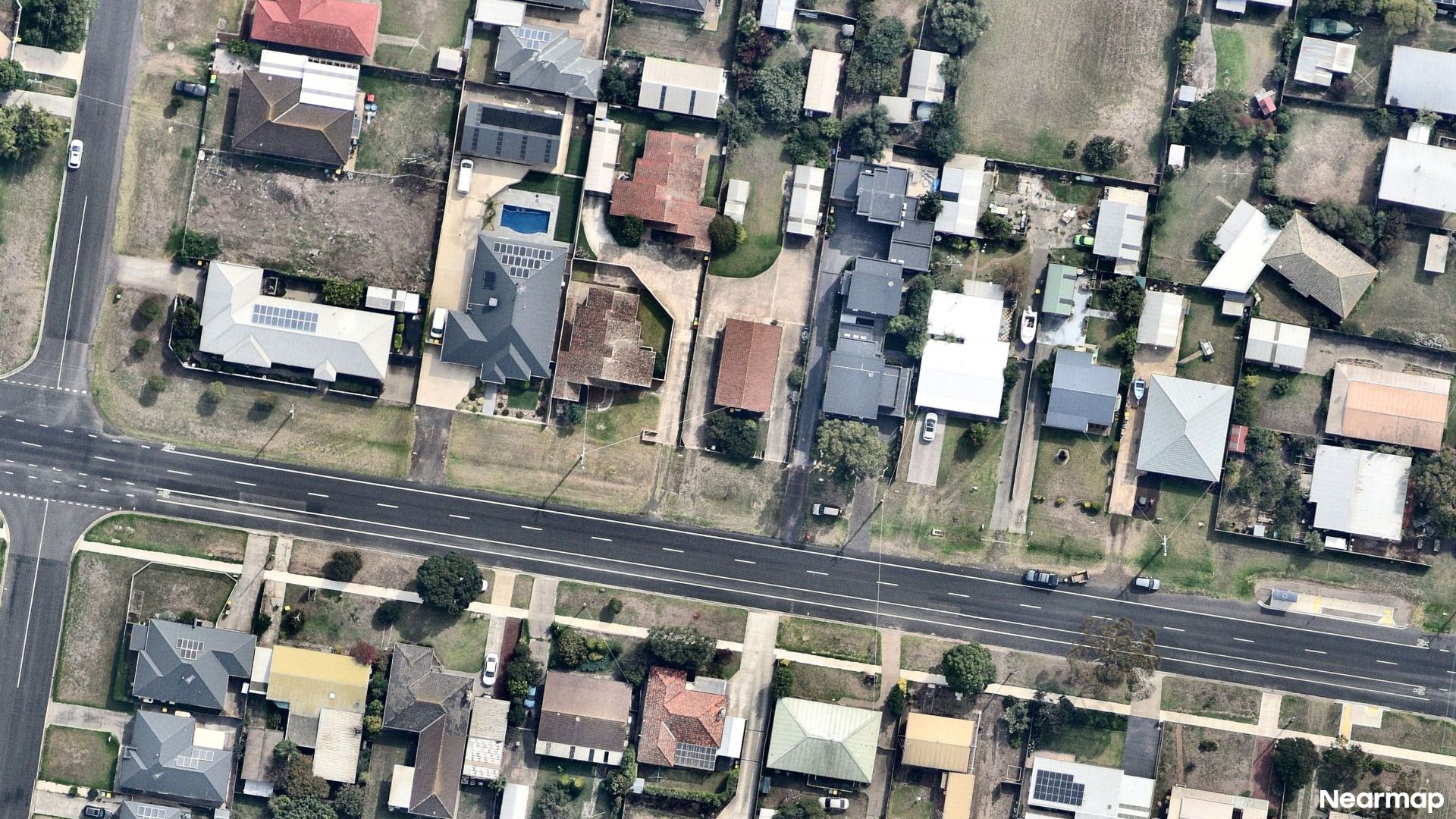 Vertical aerial view
