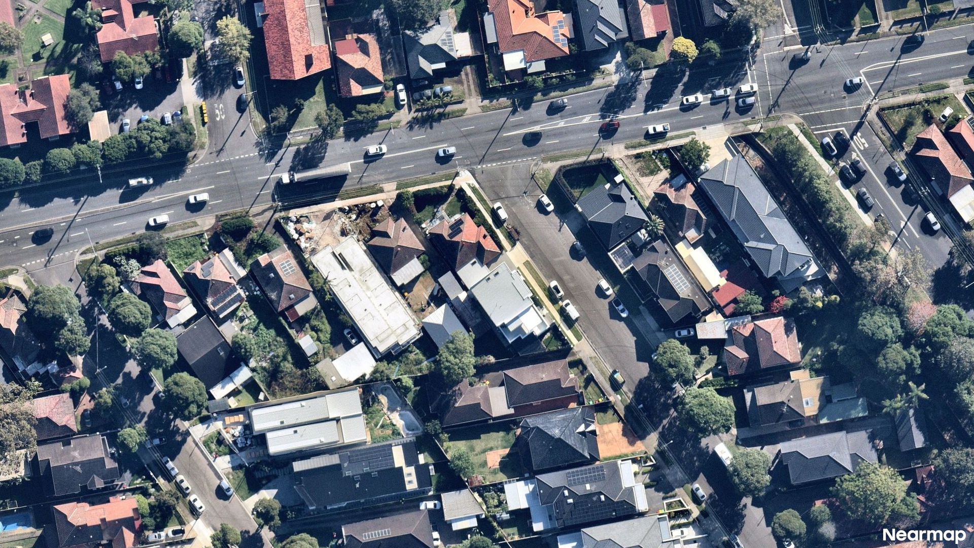 Vertical aerial view