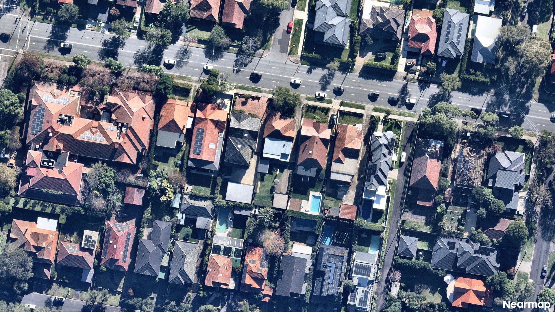 Vertical aerial view