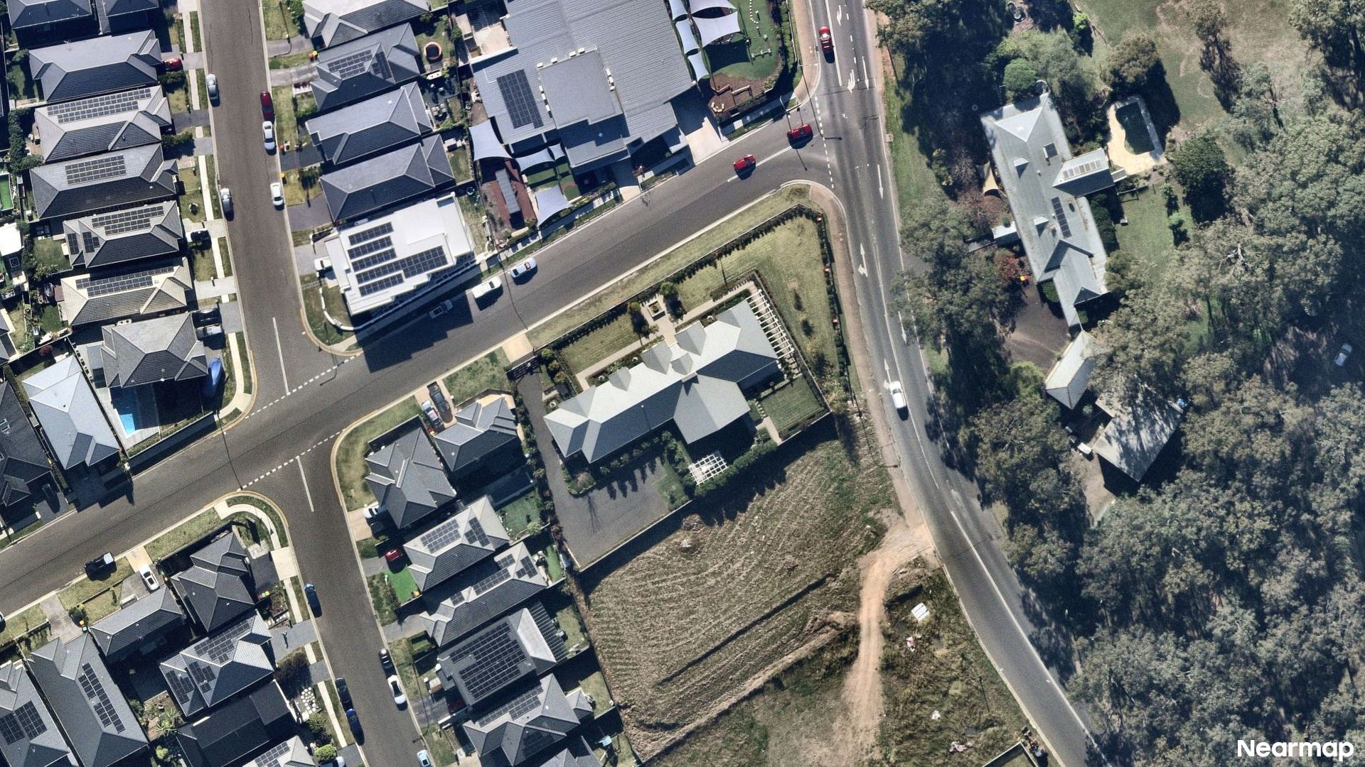 Vertical aerial view