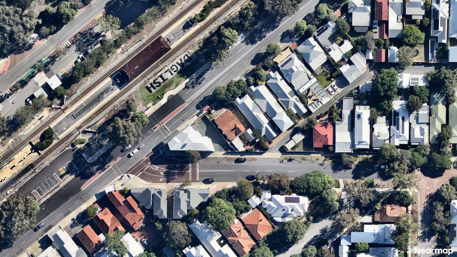 Vertical aerial view