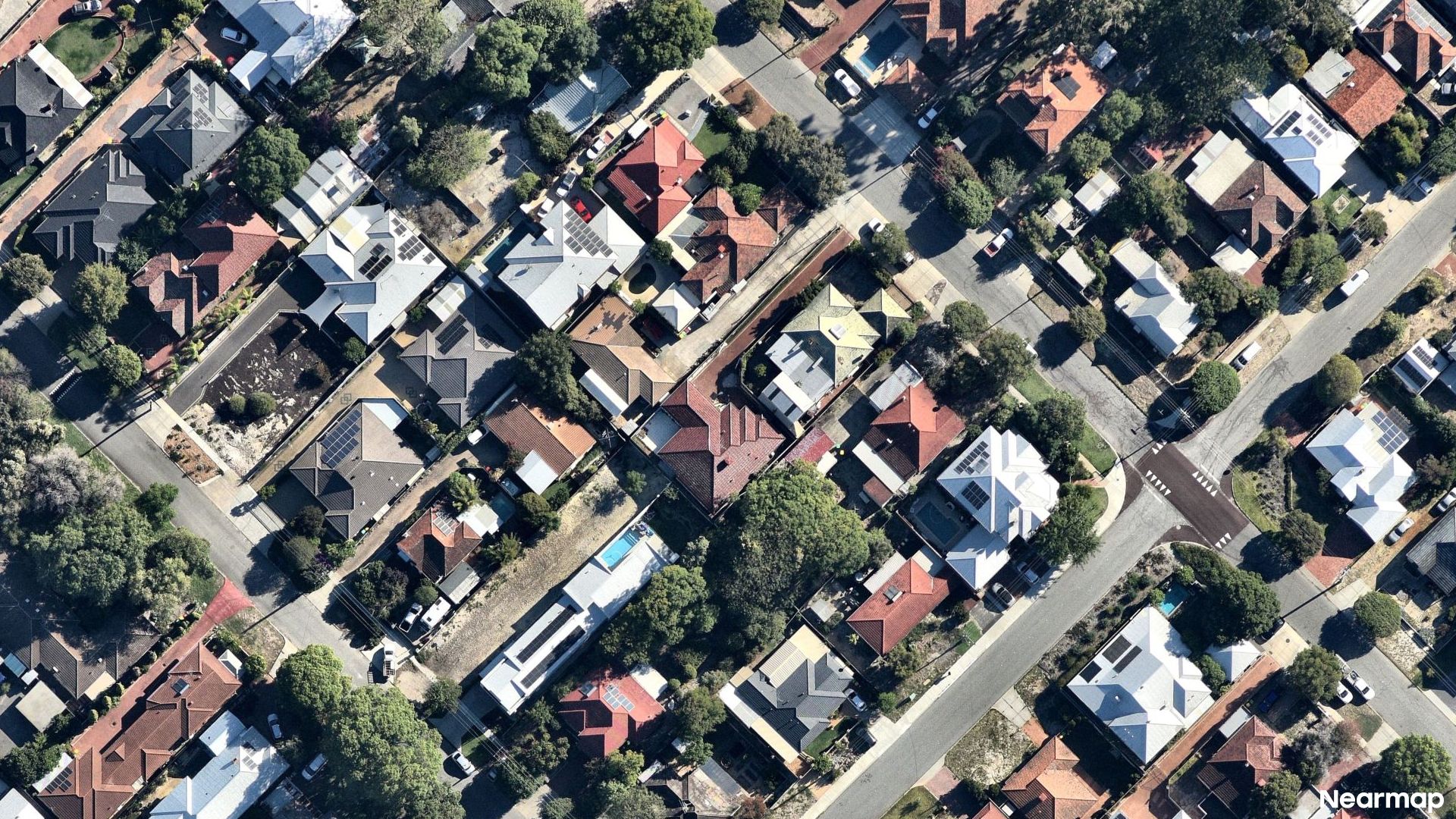 Vertical aerial view
