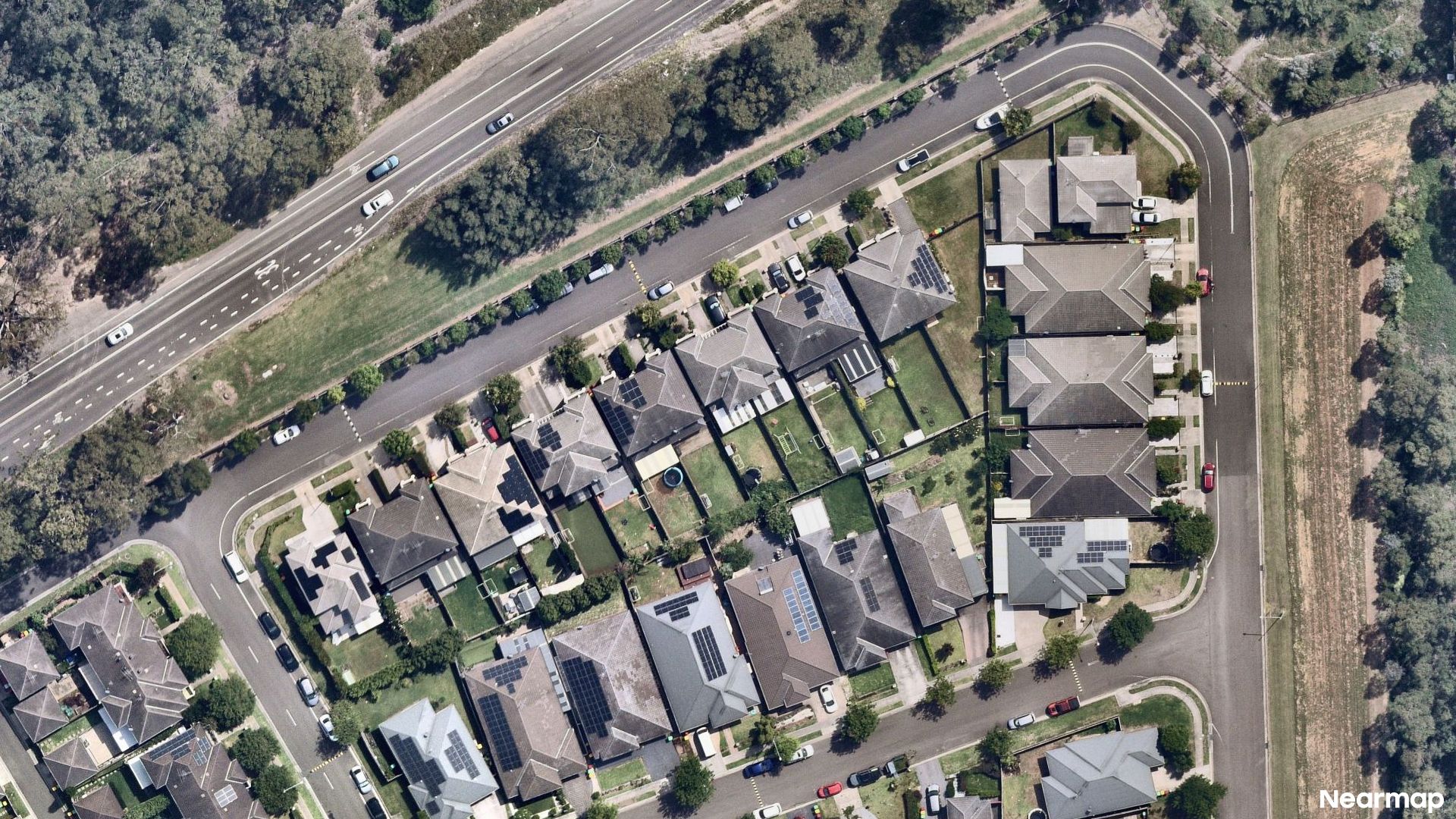 Vertical aerial view