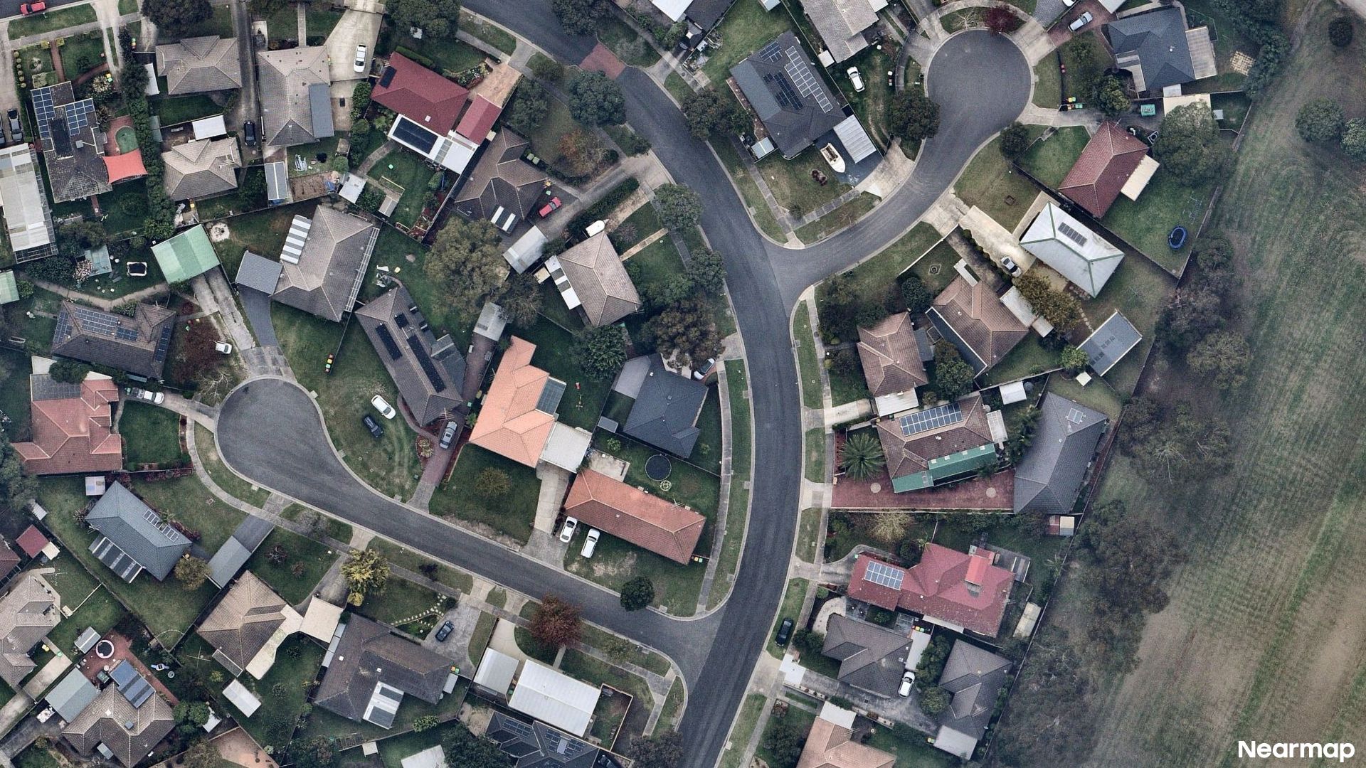 Vertical aerial view