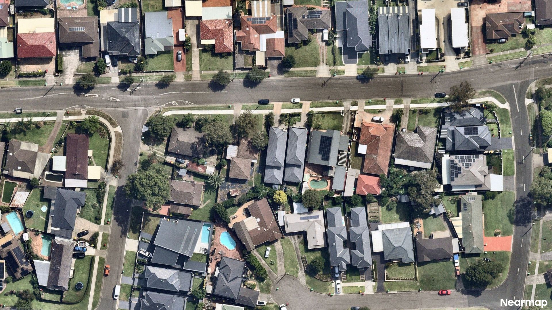 Vertical aerial view