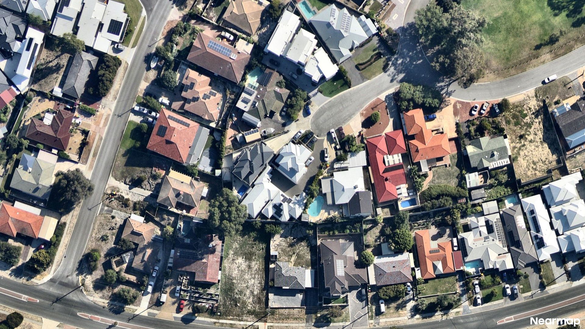 Vertical aerial view
