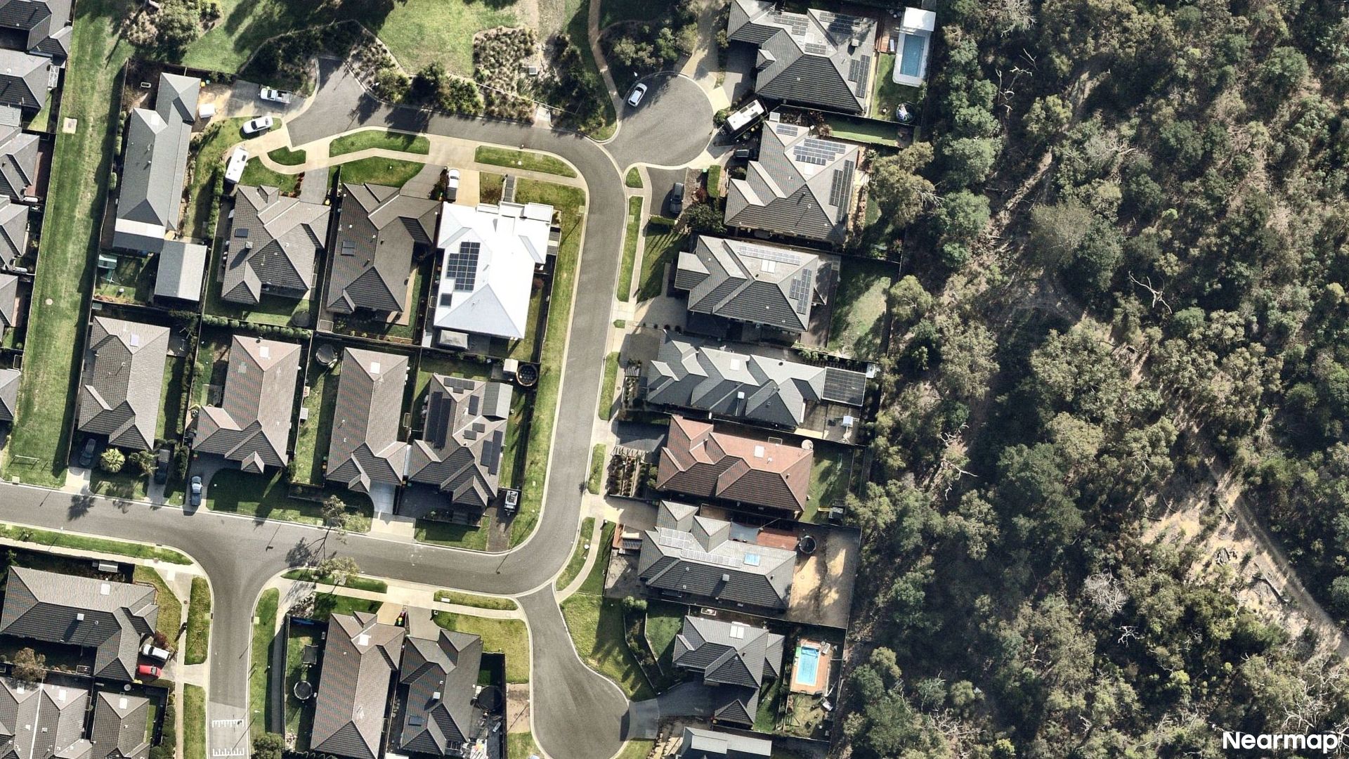 Vertical aerial view