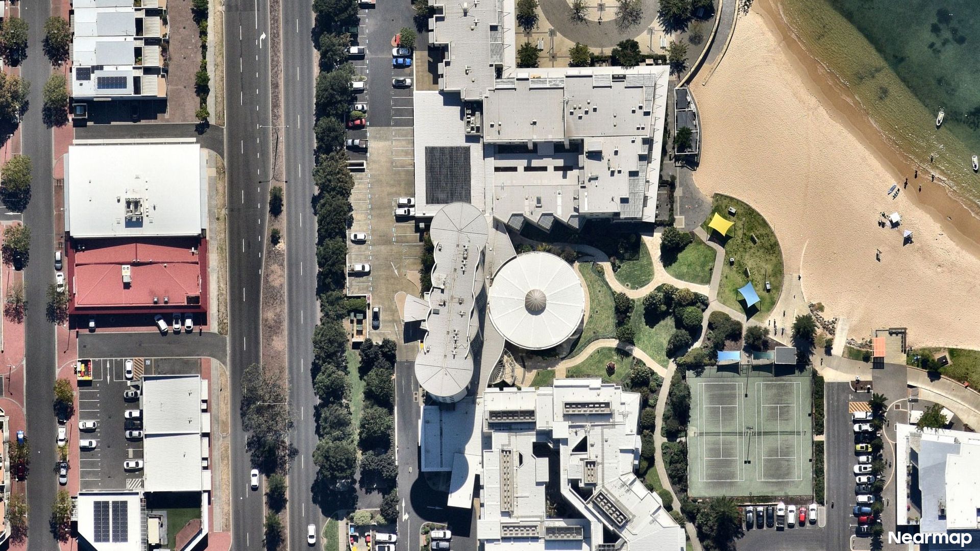 Vertical aerial view