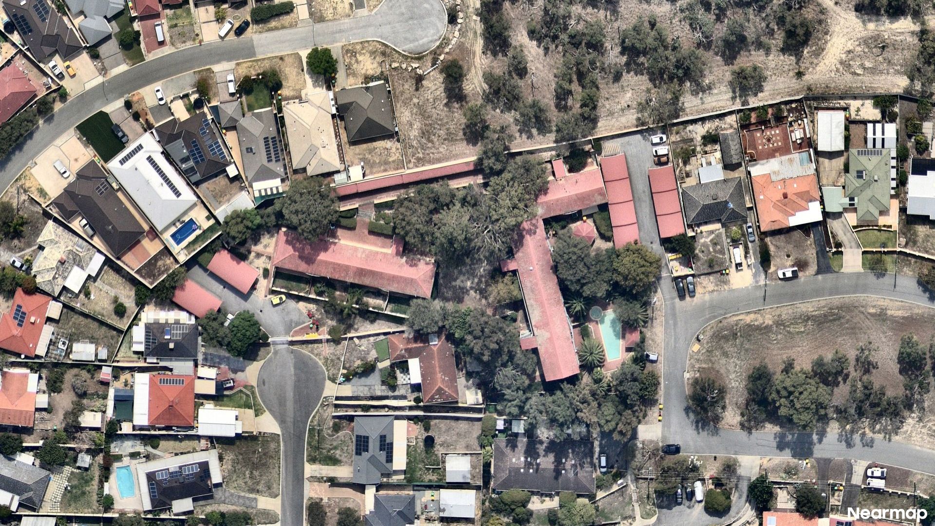 Vertical aerial view