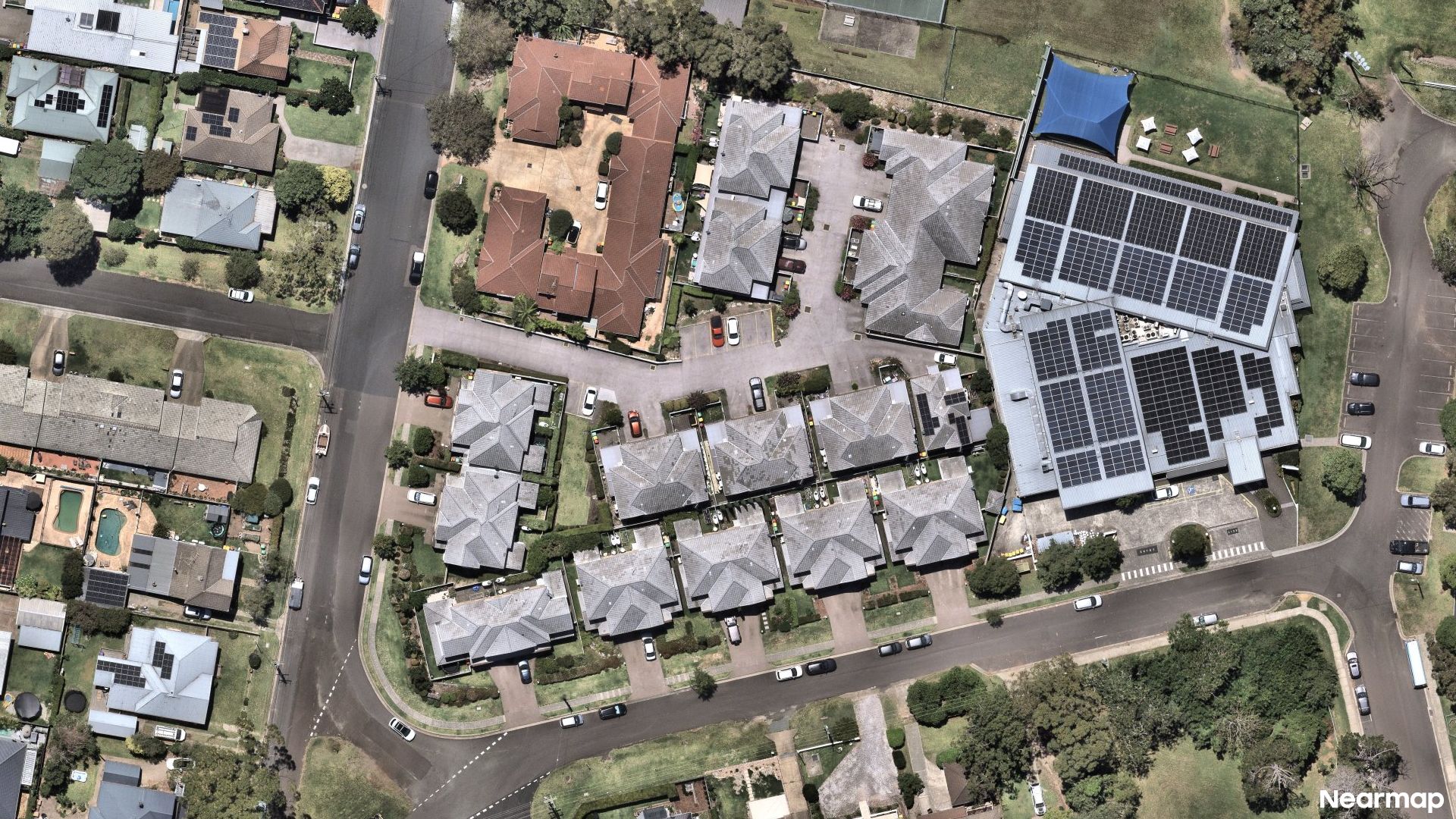 Vertical aerial view