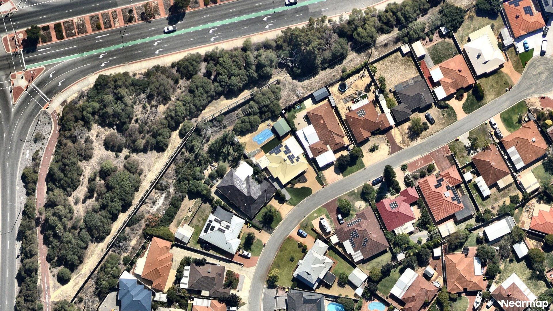 Vertical aerial view