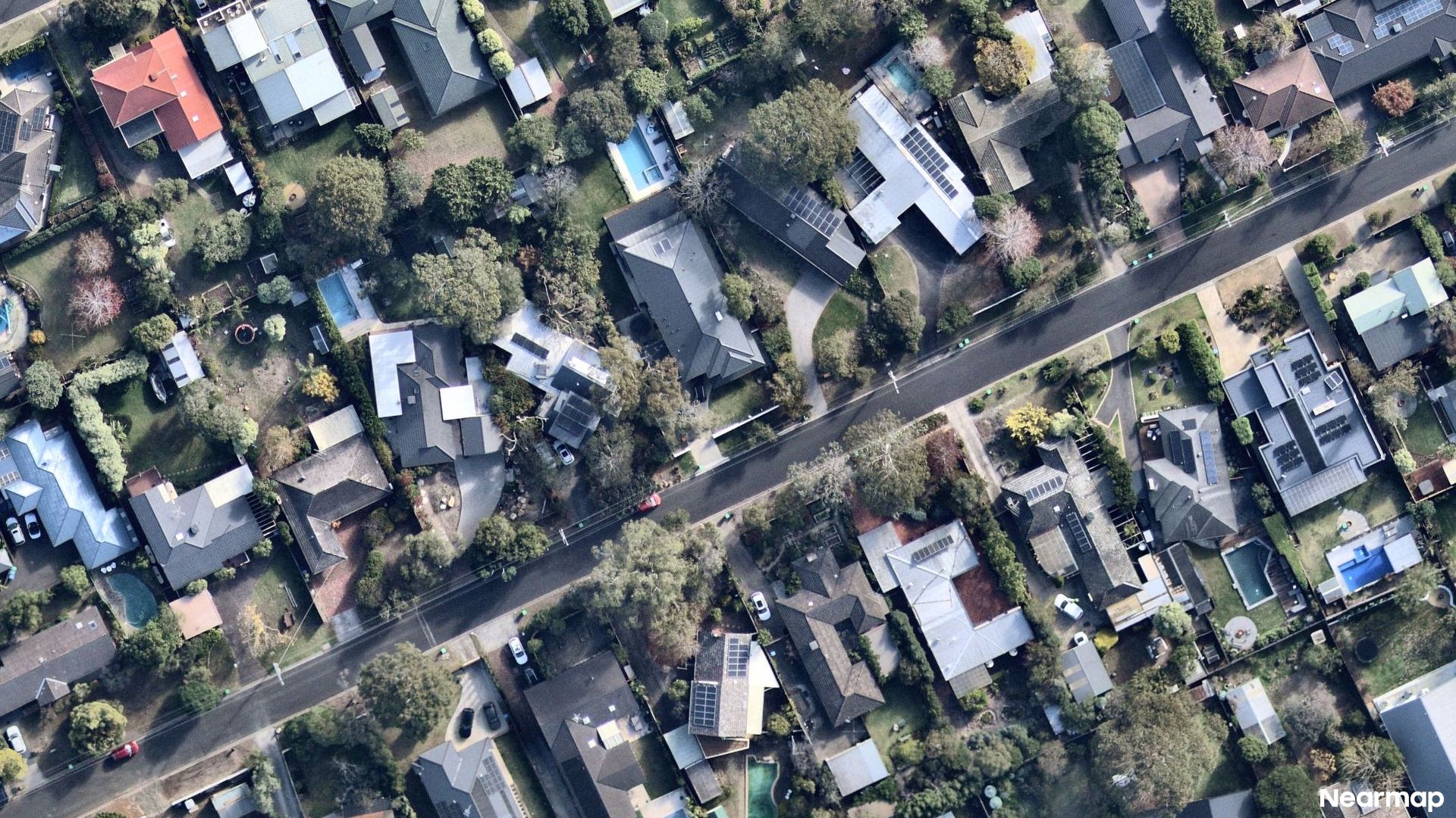 Vertical aerial view