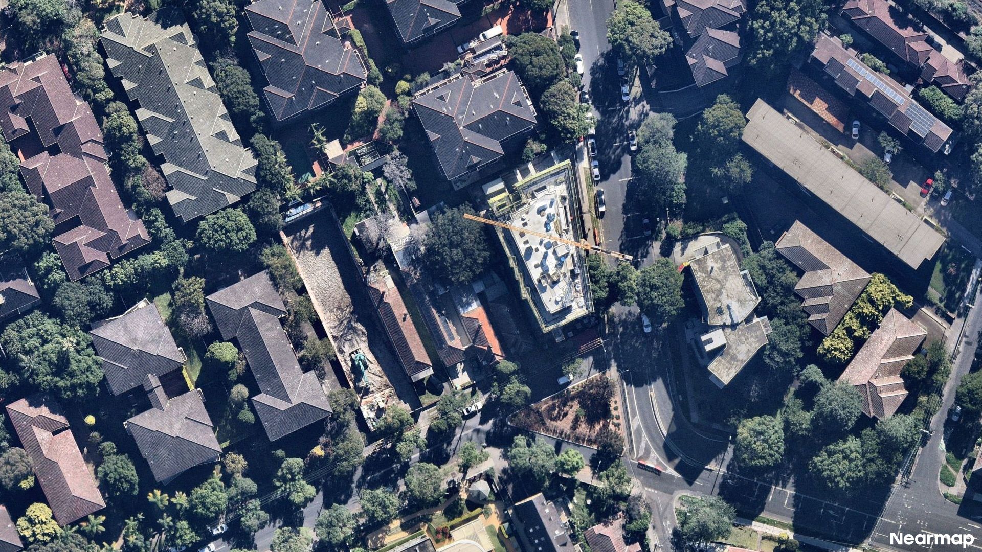 Vertical aerial view