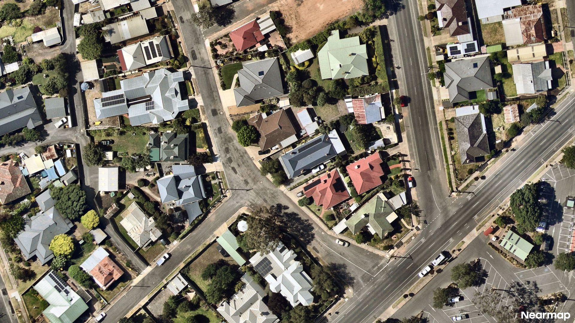 Vertical aerial view
