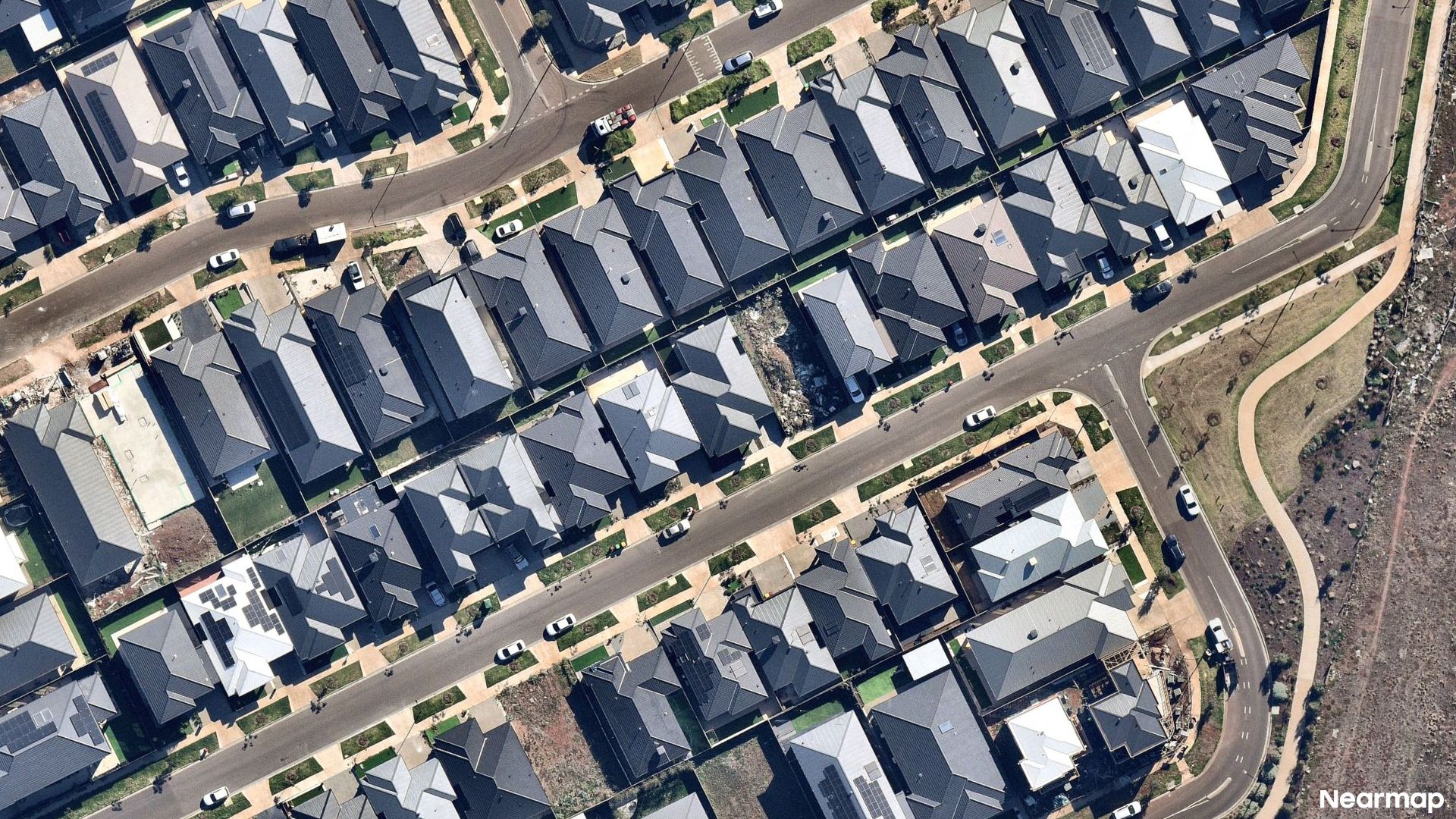 Vertical aerial view