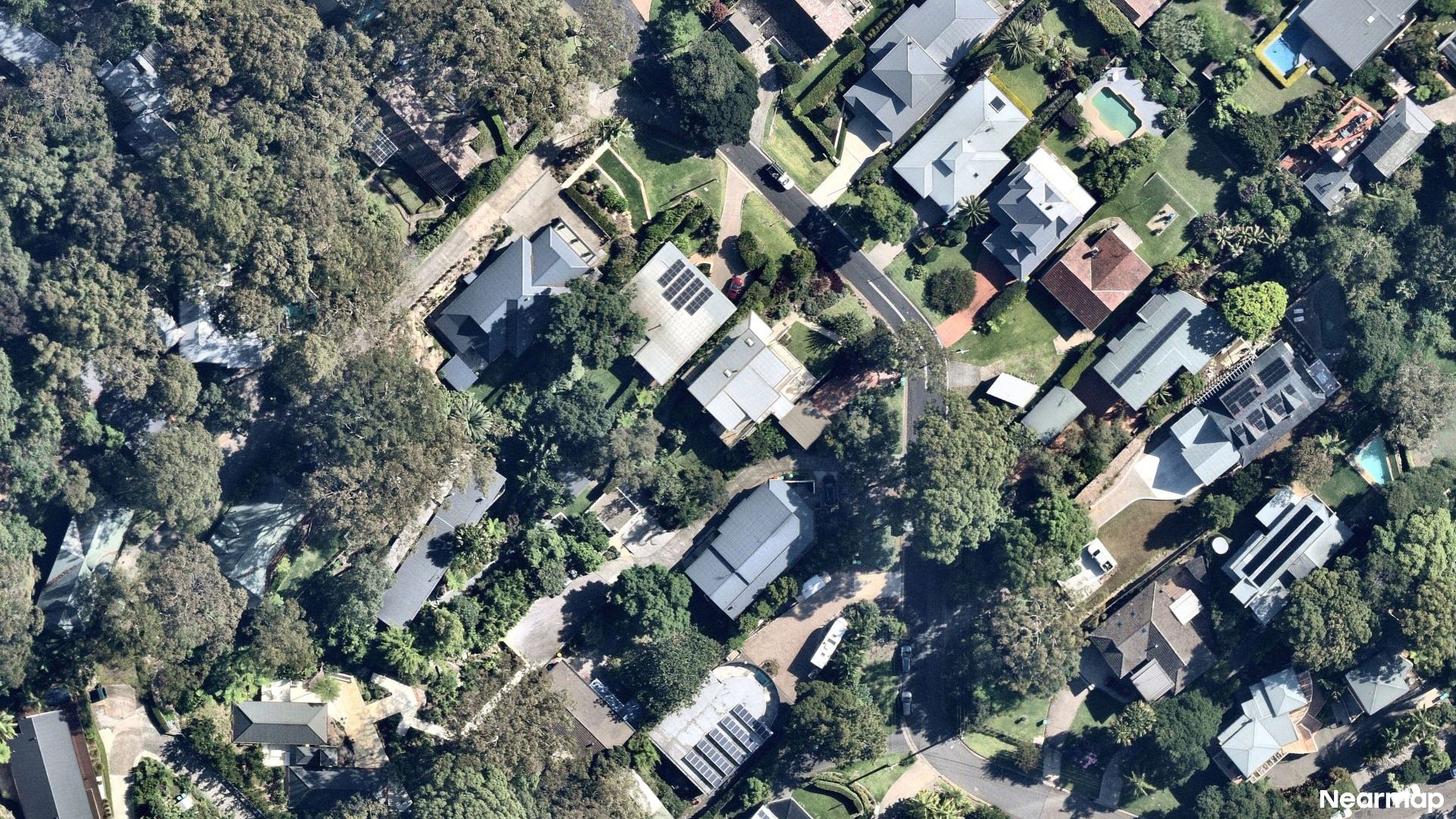 Vertical aerial view
