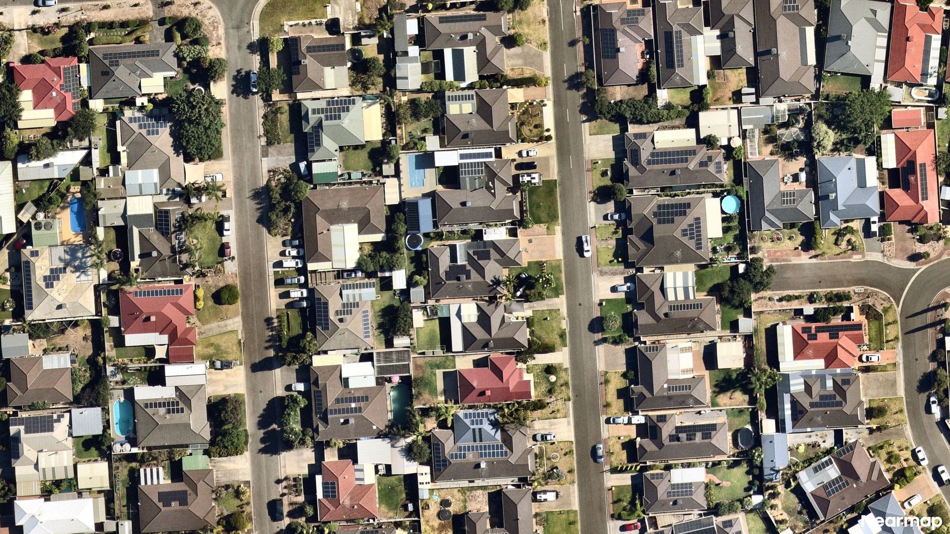 Vertical aerial view