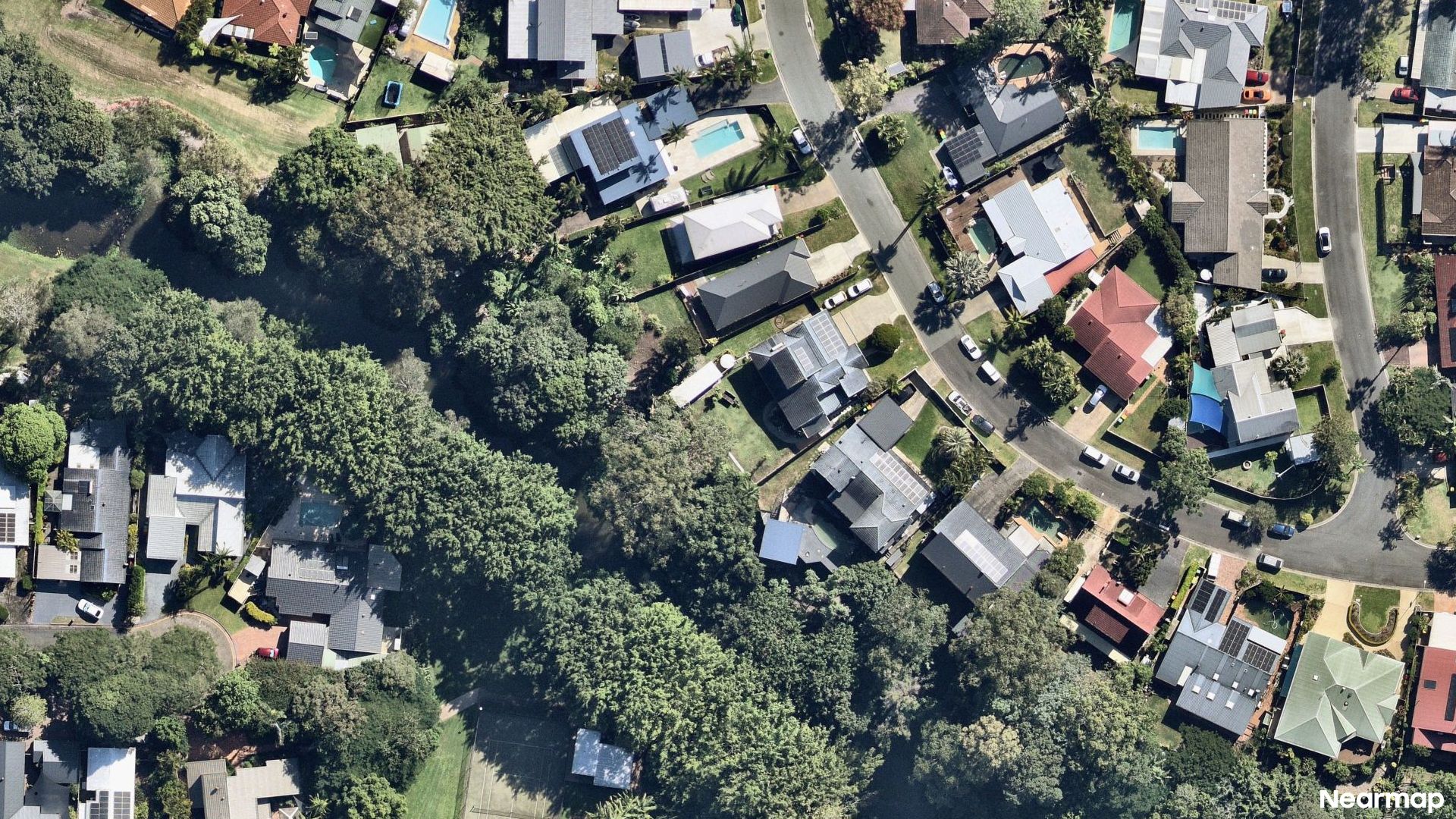 Vertical aerial view