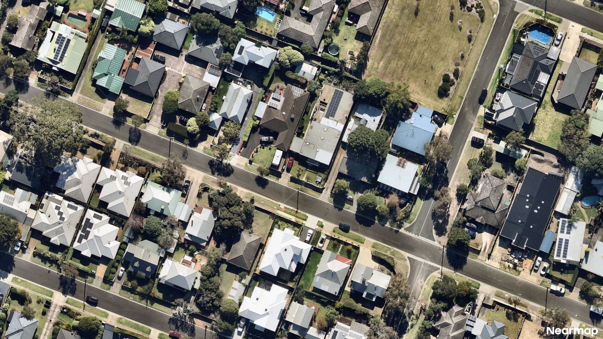 Vertical aerial view