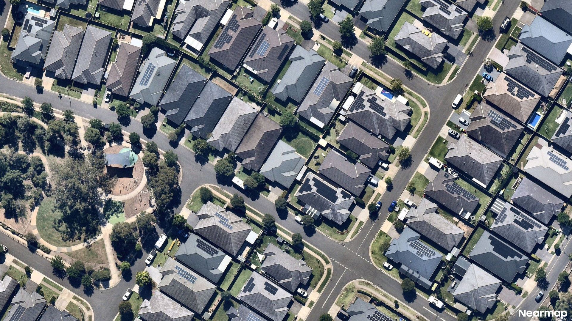 Vertical aerial view