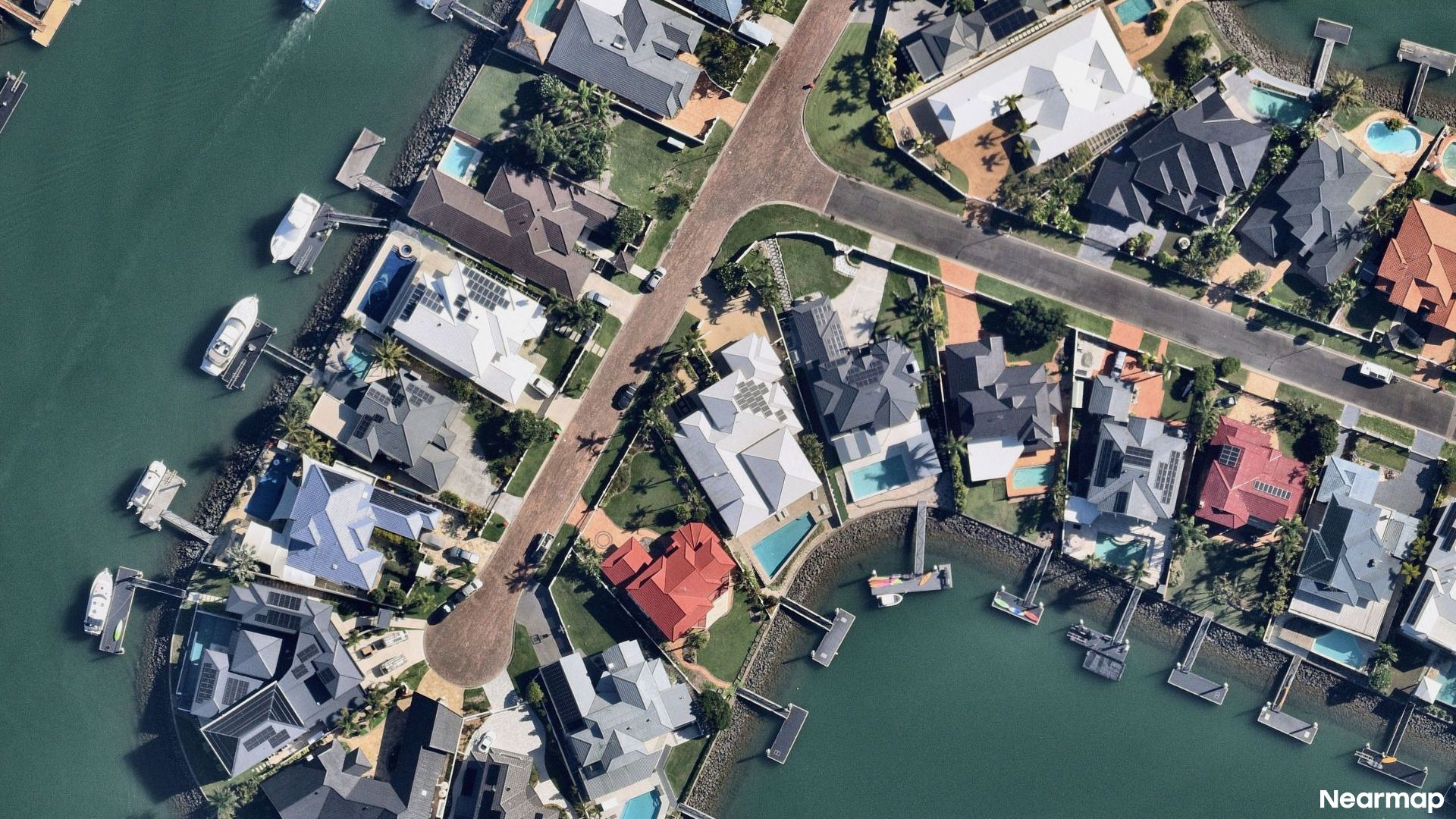Vertical aerial view