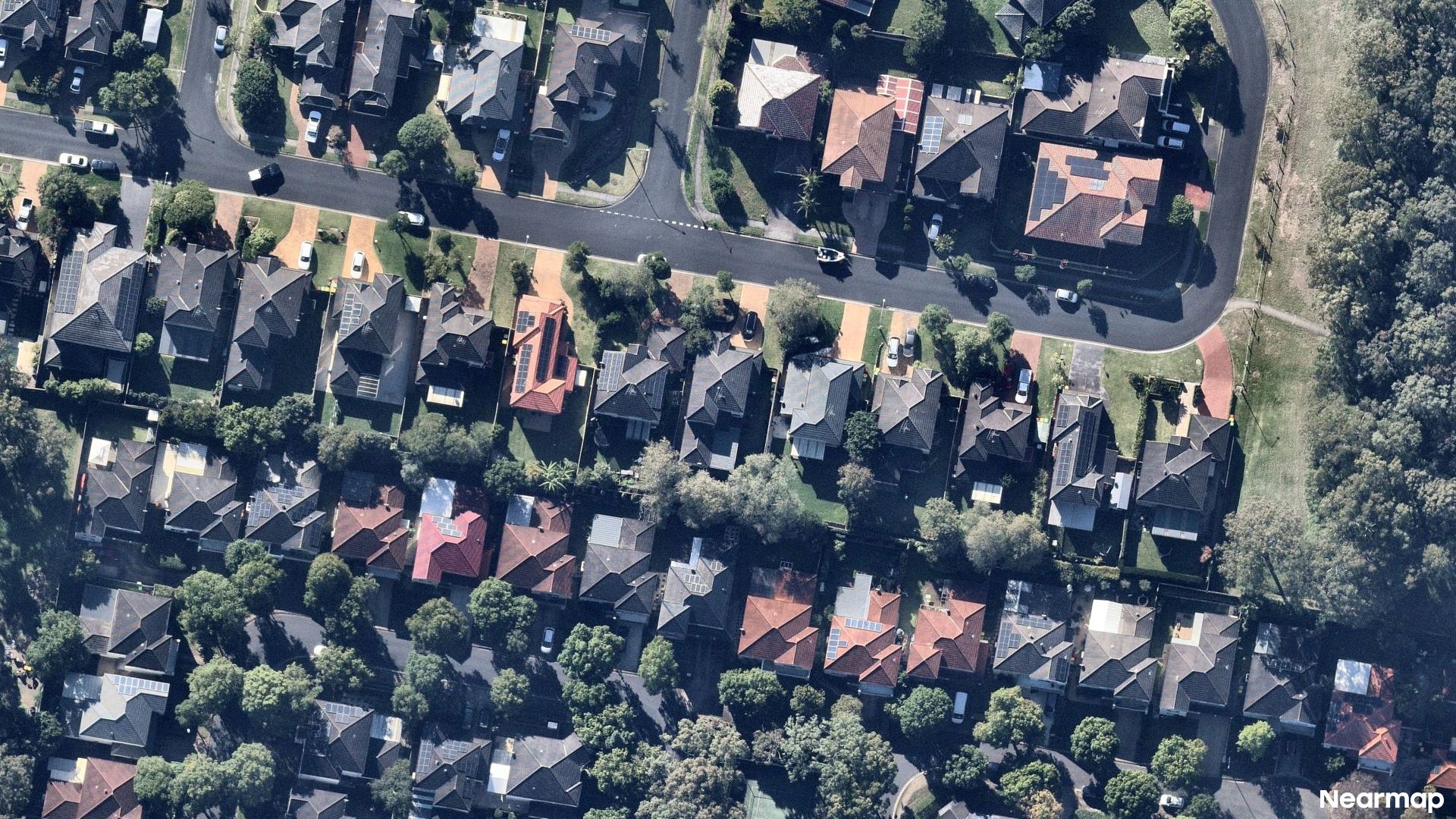 Vertical aerial view