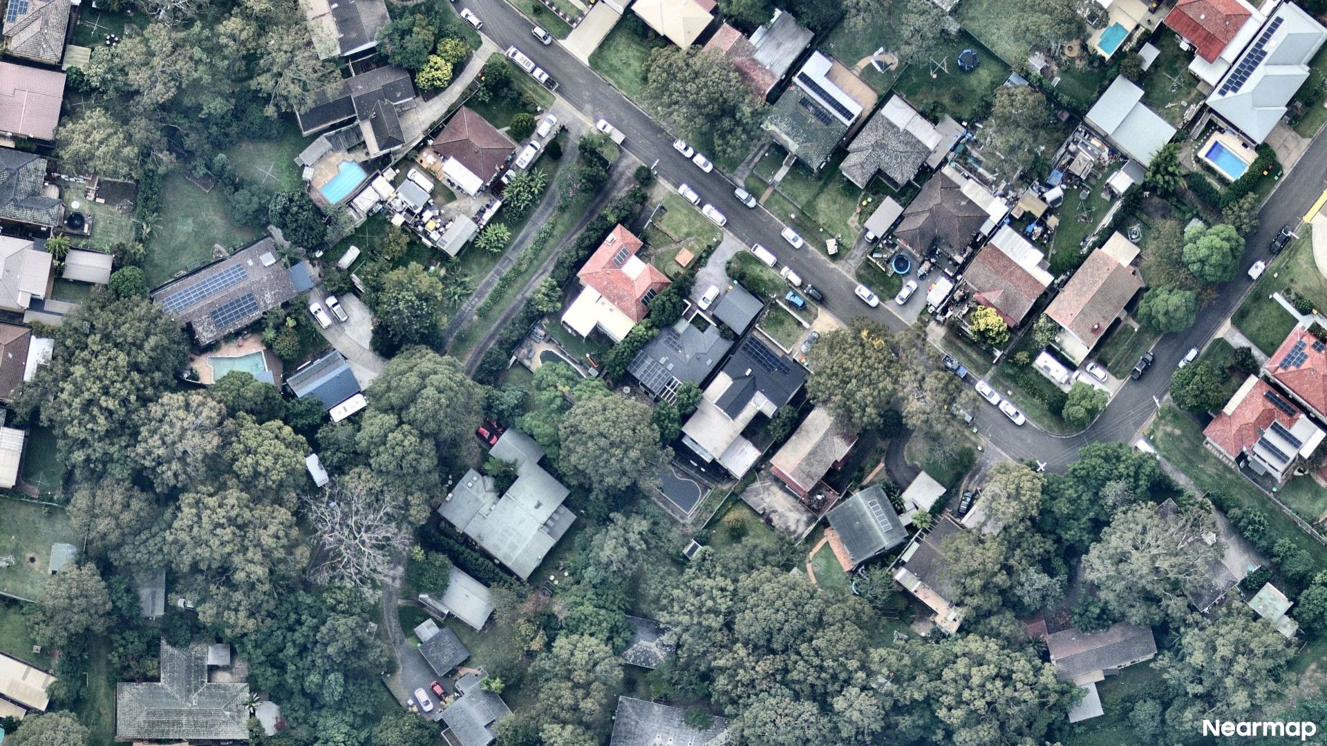 Vertical aerial view