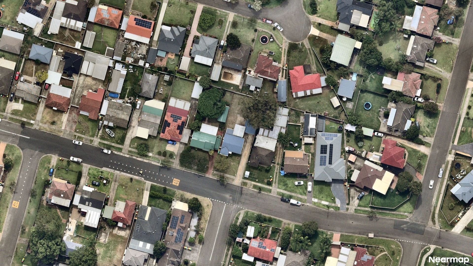 Vertical aerial view