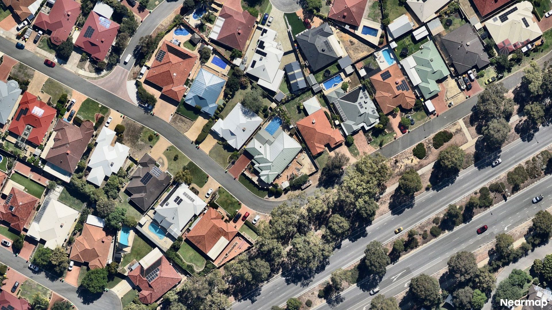 Vertical aerial view